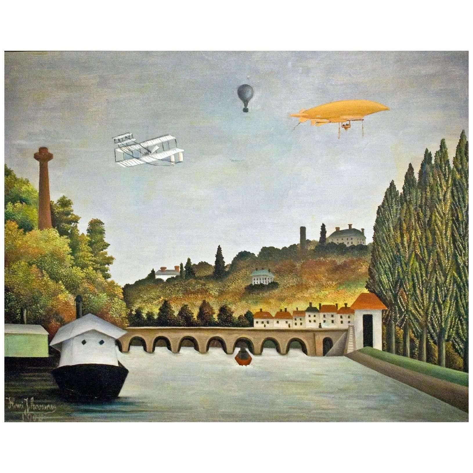  Henri Rousseau. Vue du pont de S?vres. 1908. Pushkin Museum