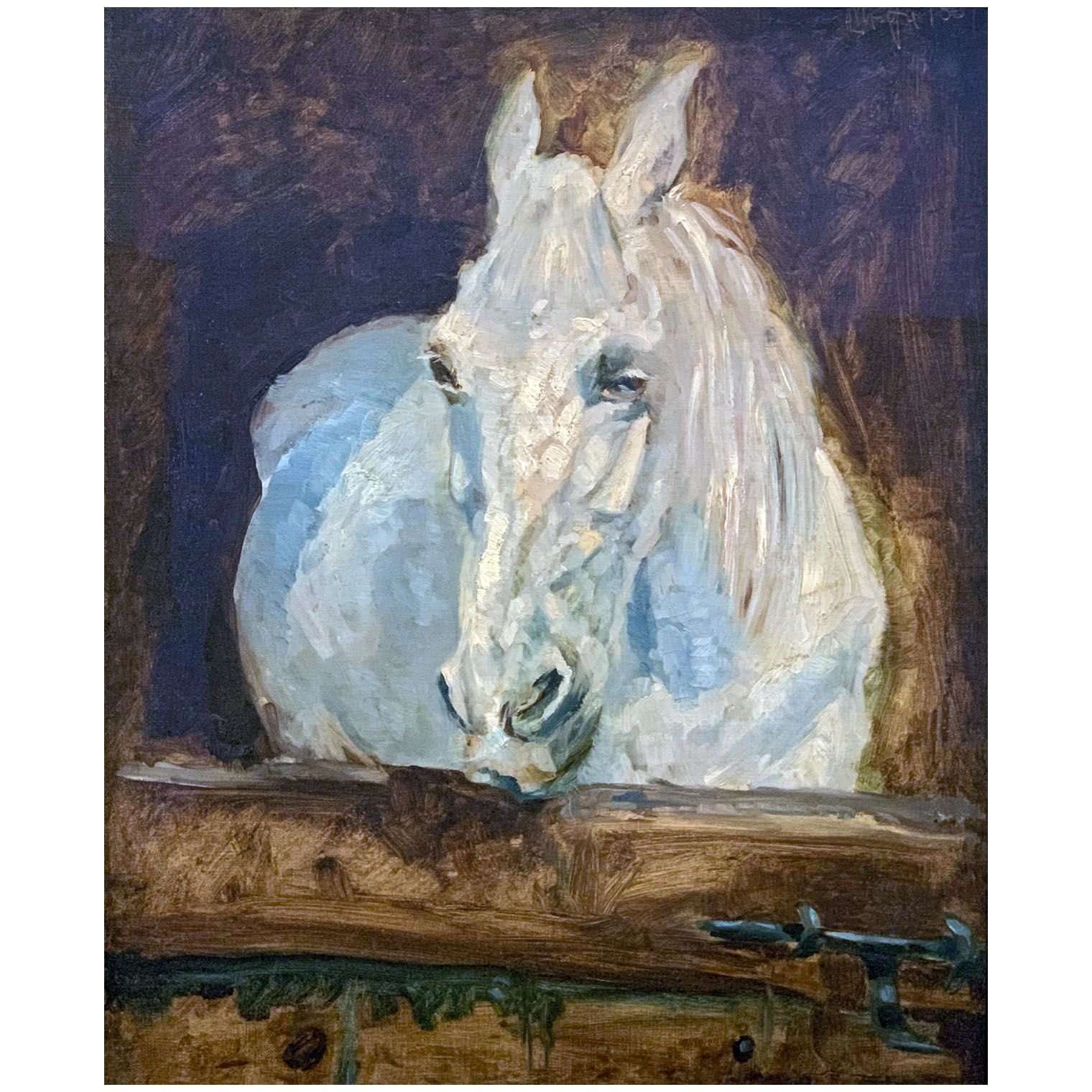  M   --Henri de Toulouse-Lautrec. Cheval blanc Gazelle. 1881. Albertina Wien