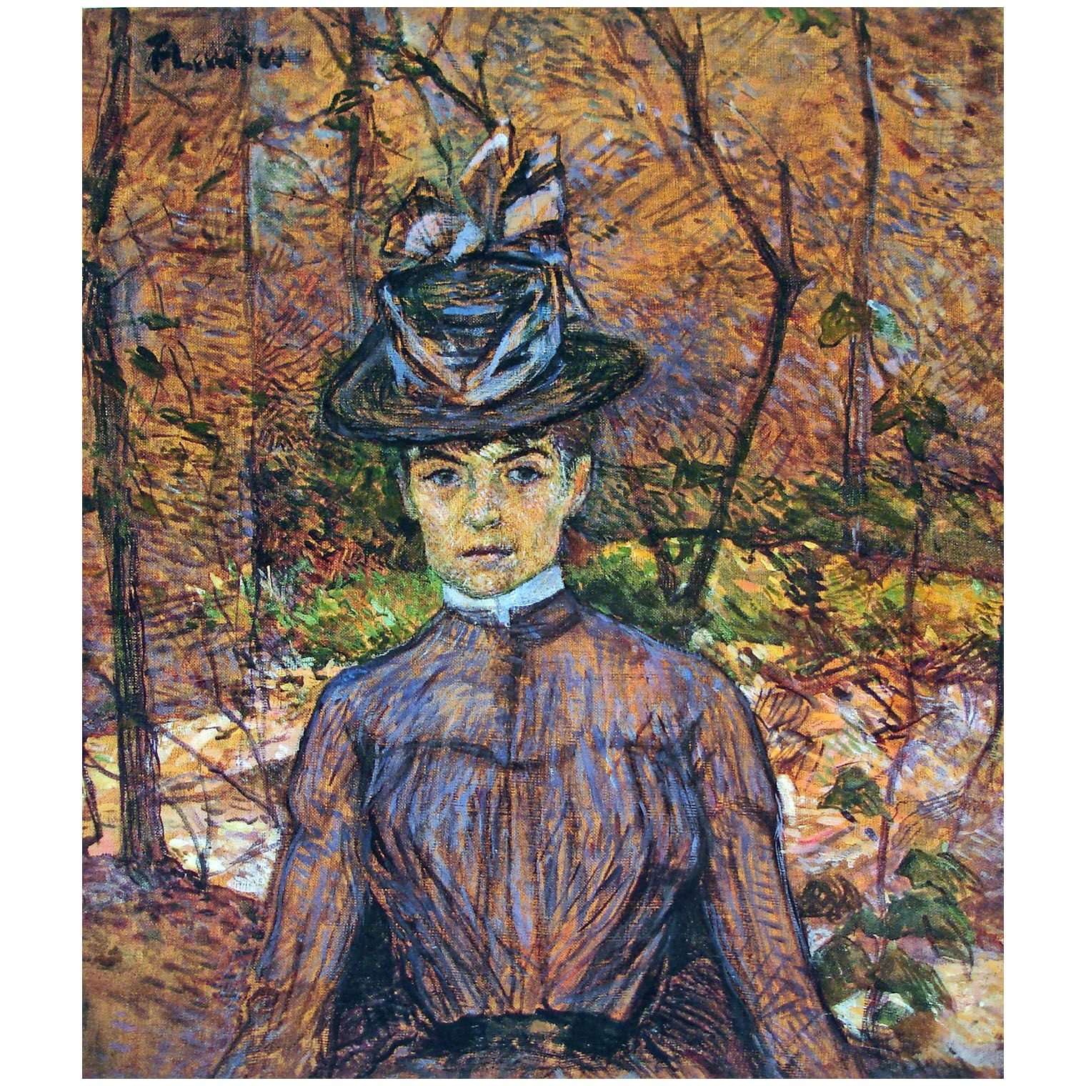  M   --Henri de Toulouse-Lautrec. Suzanne Valadon, artiste peintre. 1885. Museo Nacional Buenos Aires