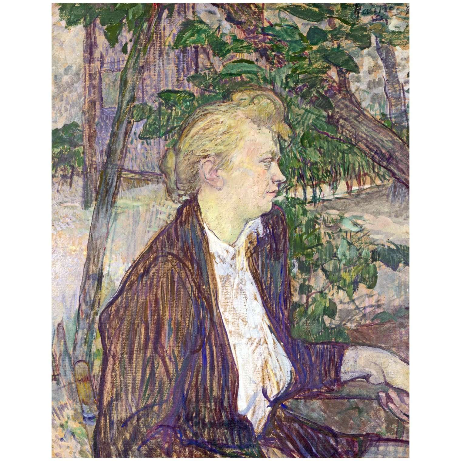  M   --Henri de Toulouse-Lautrec. Gabrielle. 1891. National Gallery, London
