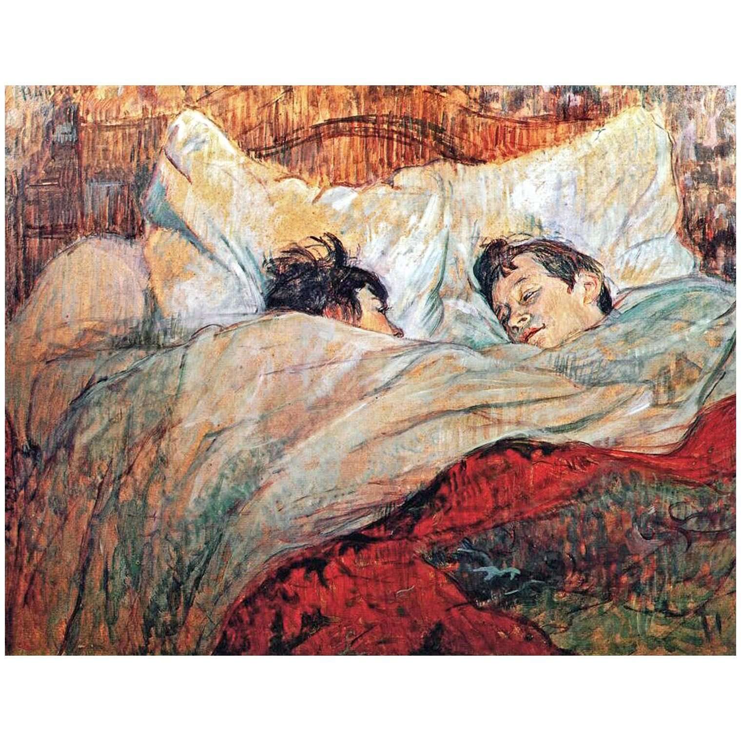  M   --Henri de Toulouse-Lautrec. Dans le Lit. 1893. Musee dOrsay