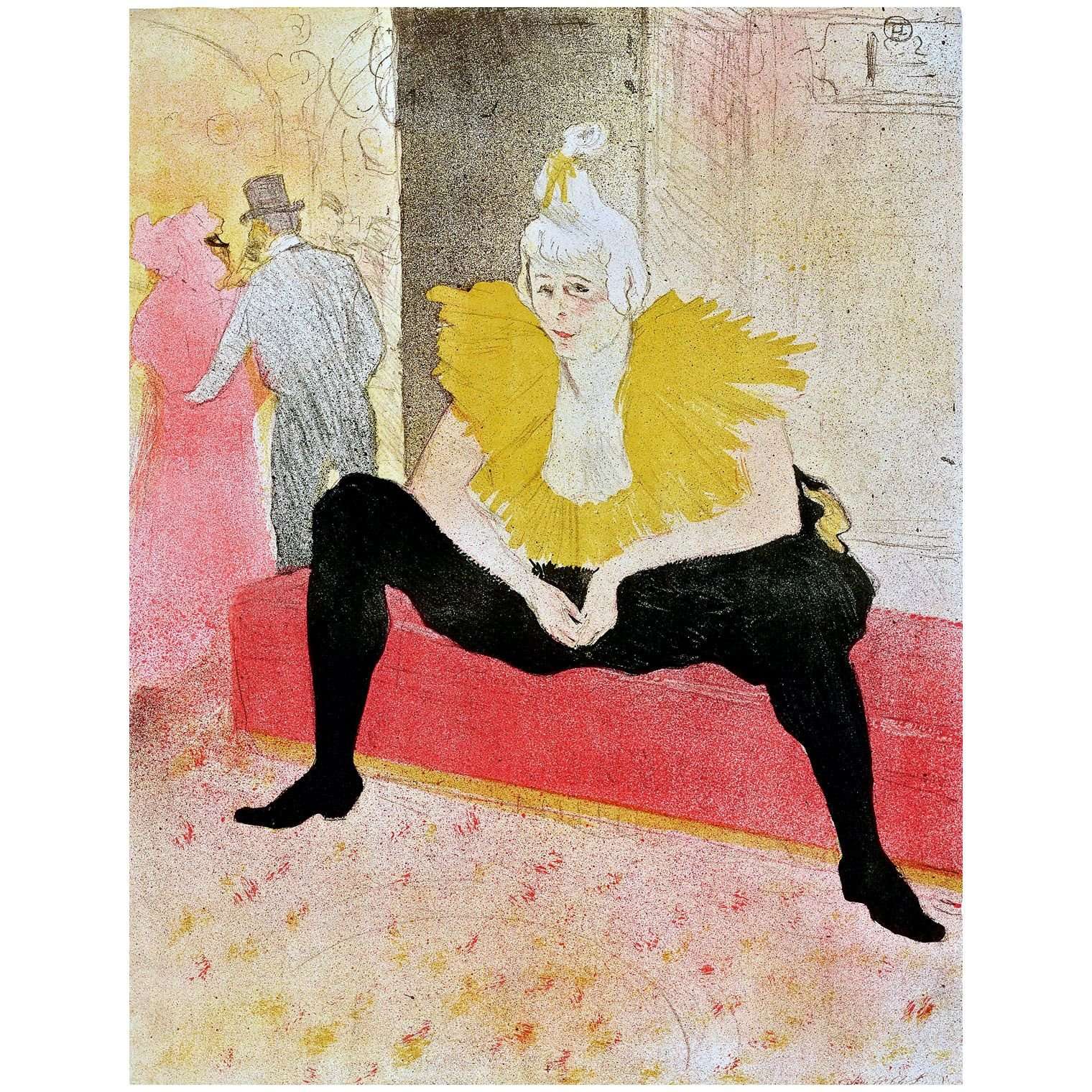 M   --Henri de Toulouse-Lautrec. La clownesse assise. 1896. Mus?e Toulouse-Lautrec