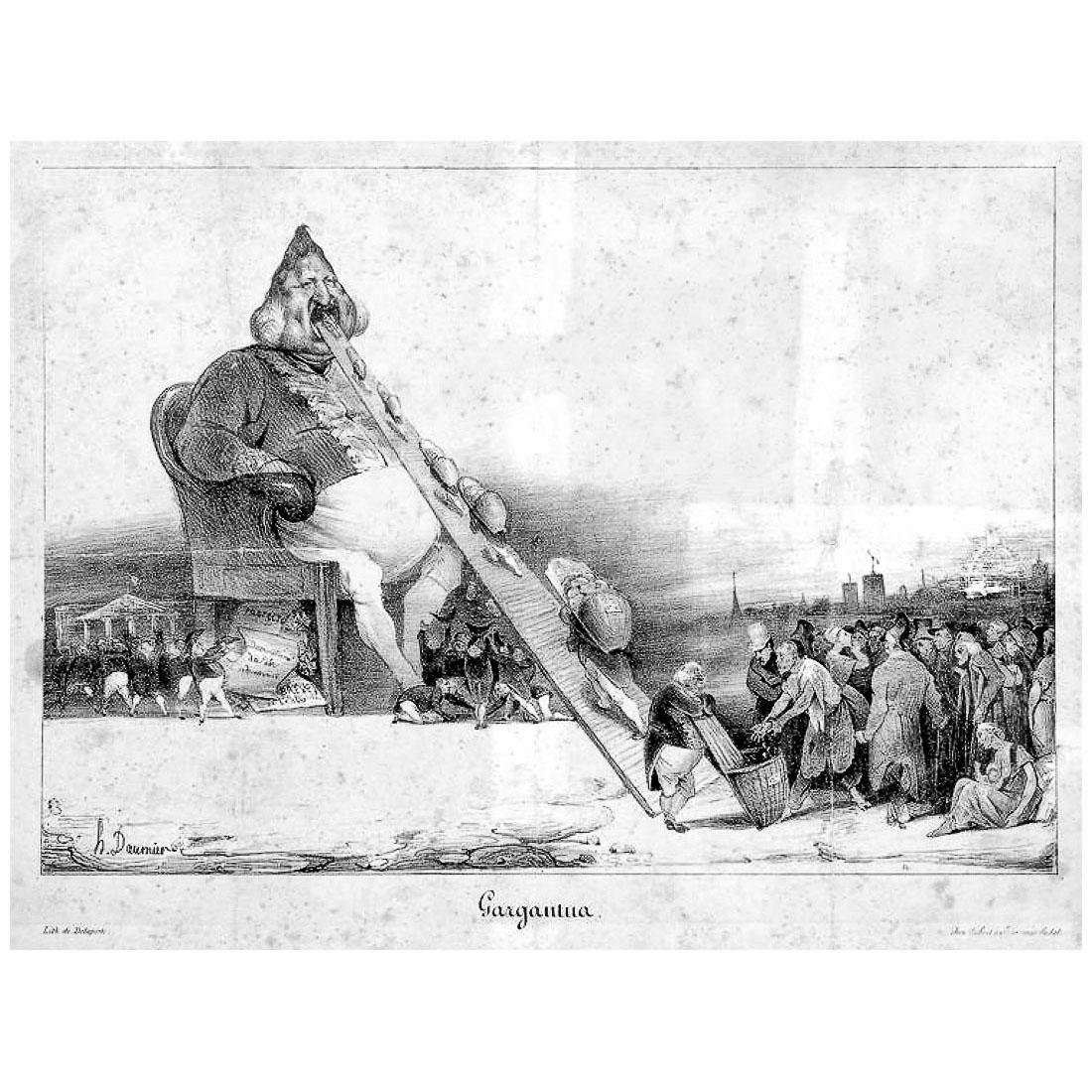  Honore Daumier. Gargantua. 1831. Lithographie