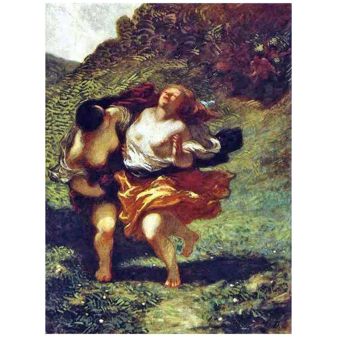  Honore Daumier. Nymphs pursued by Satyrs. 1849. Montreal Art Museum