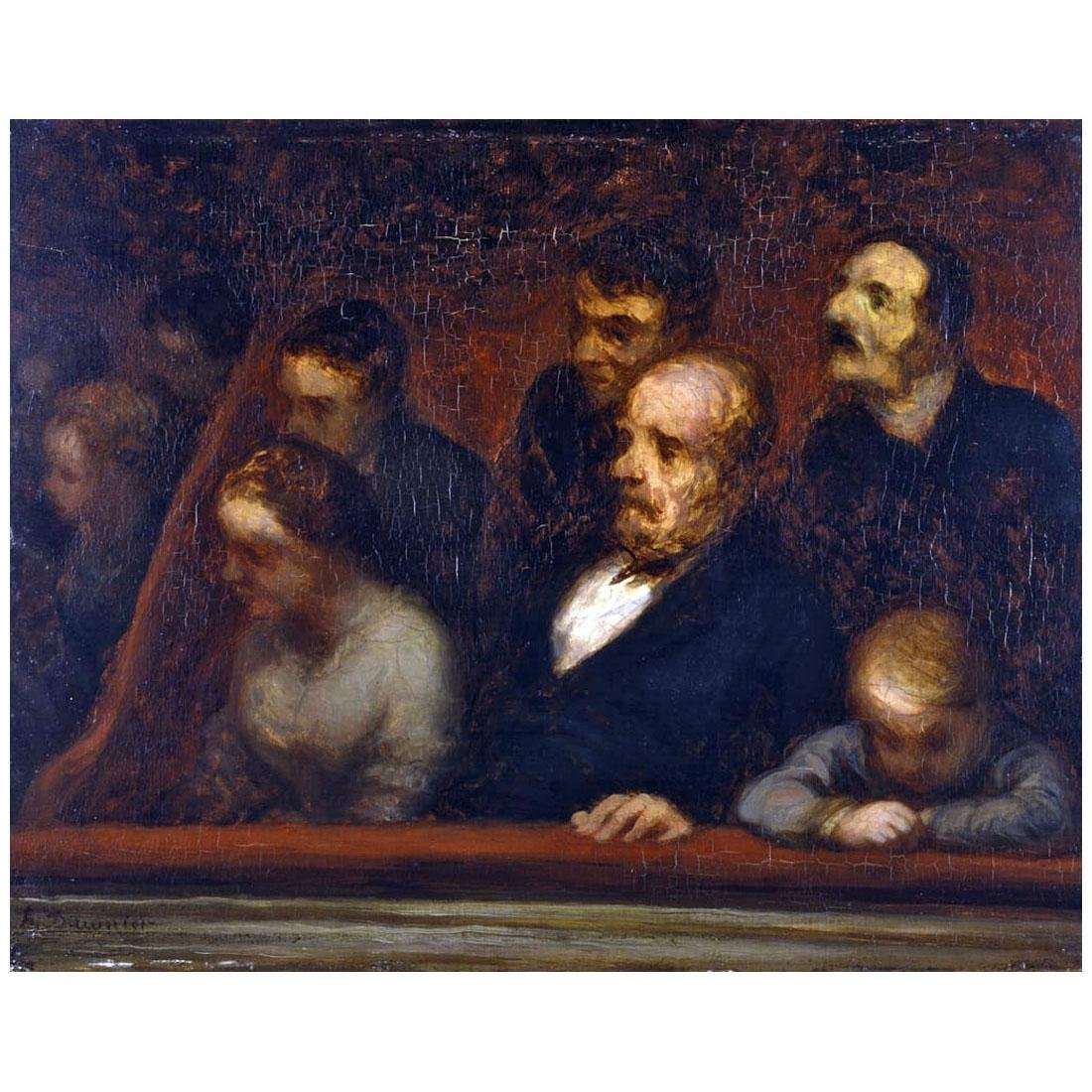  Honore Daumier. Le Loge. 1857. Walters Art Museum