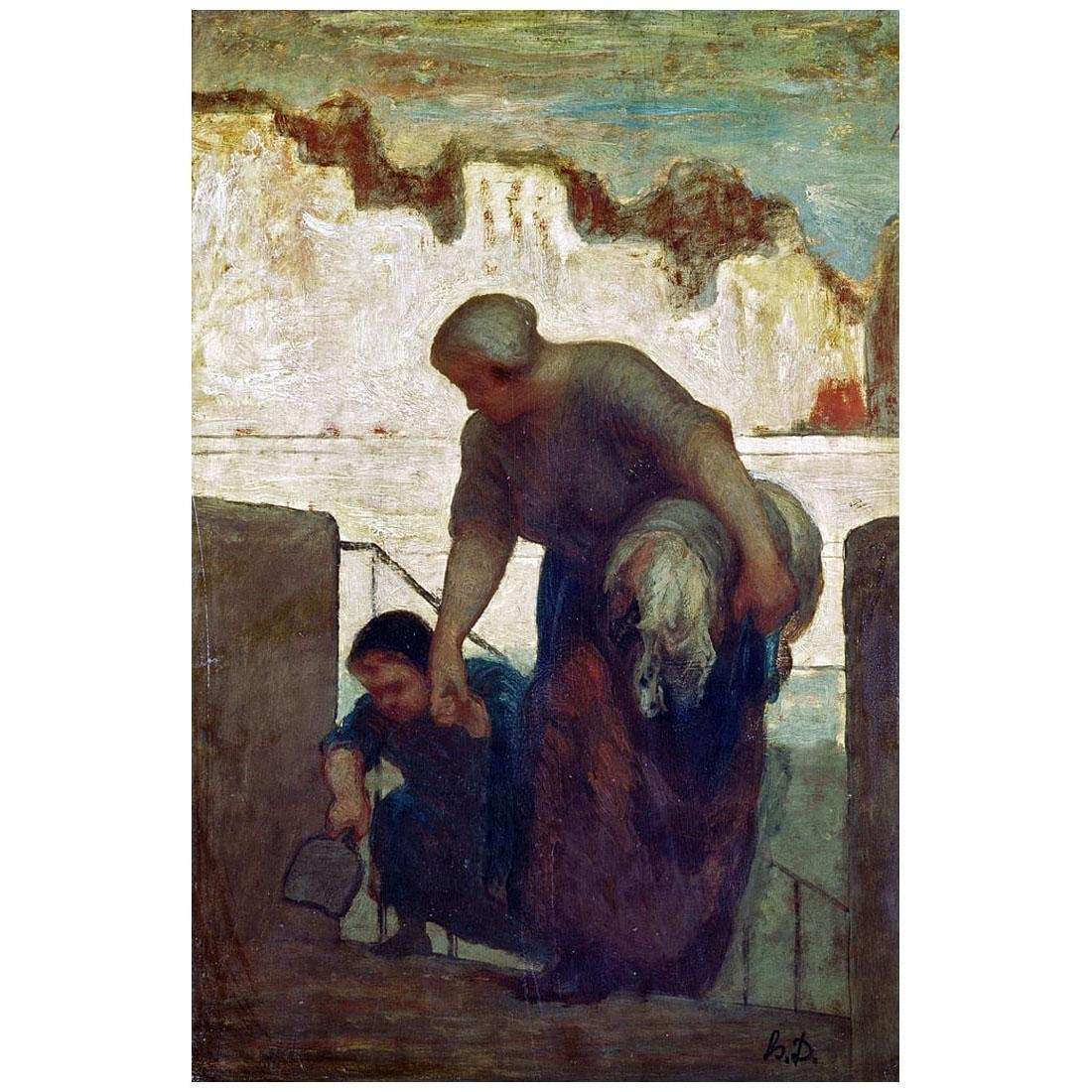  Honore Daumier. Blanchisseuse. 1860-1861. Musee dOrsay