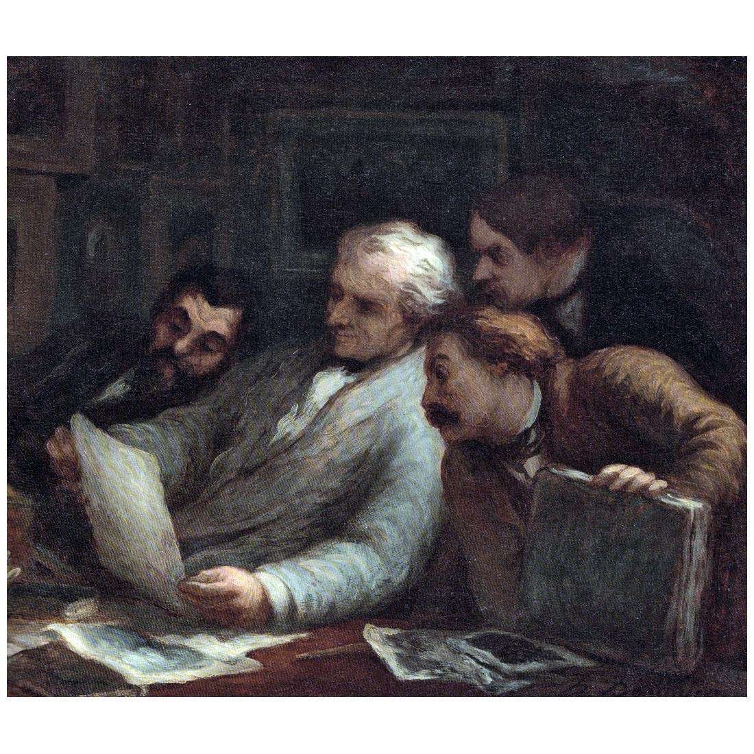  Honore Daumier. Les Collectionneurs d'Estampes. 1860. Clark Art Institute