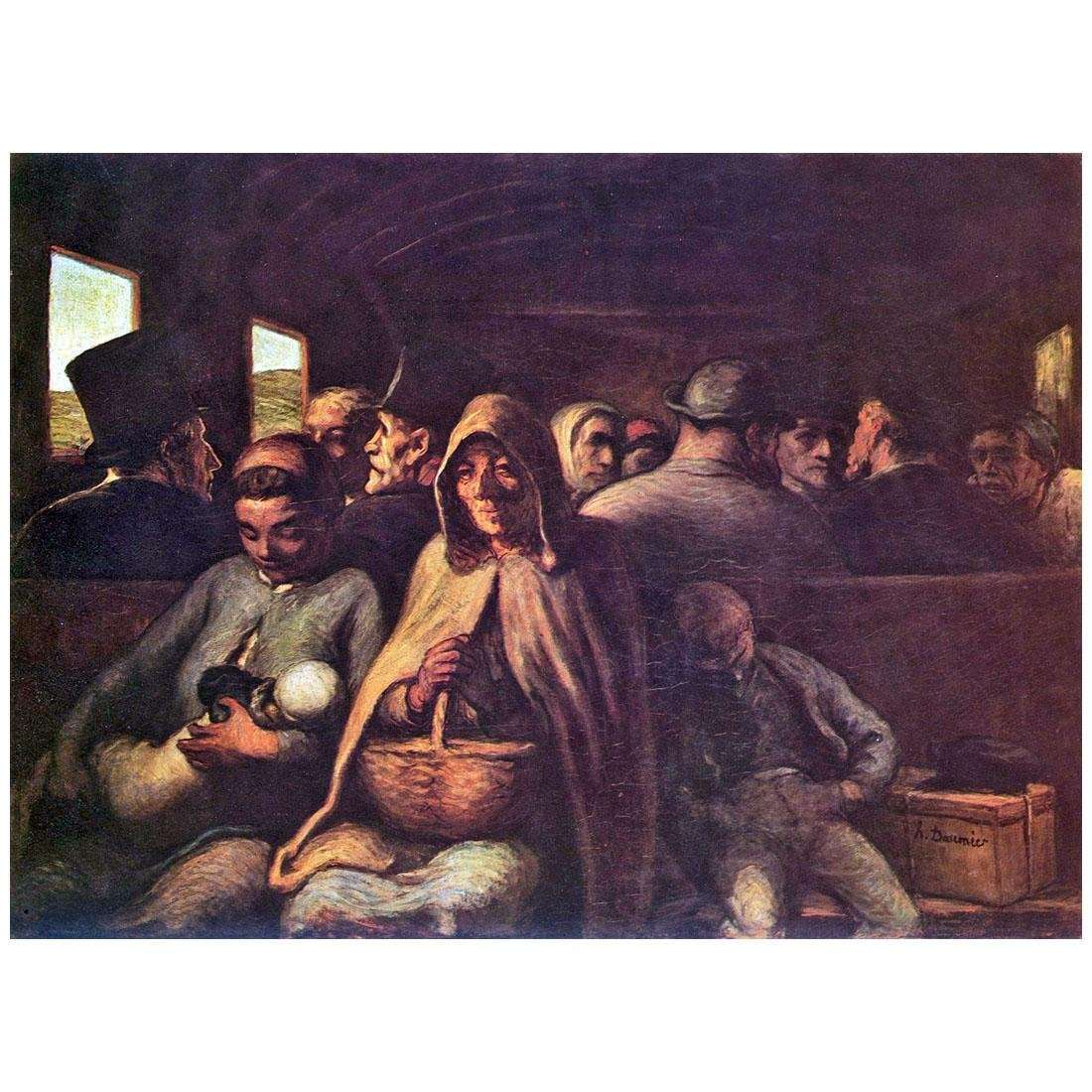  Honore Daumier. Le Chariot de III Classe. 1862. National Gallery, Ottawa