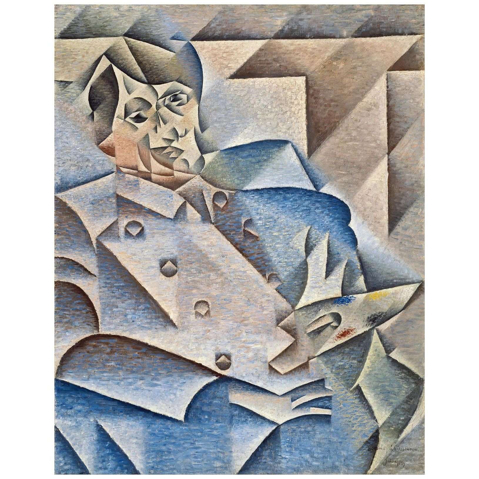  Juan Gris. Portrait de Pablo Picasso. 1912. Art Institute of Chicago