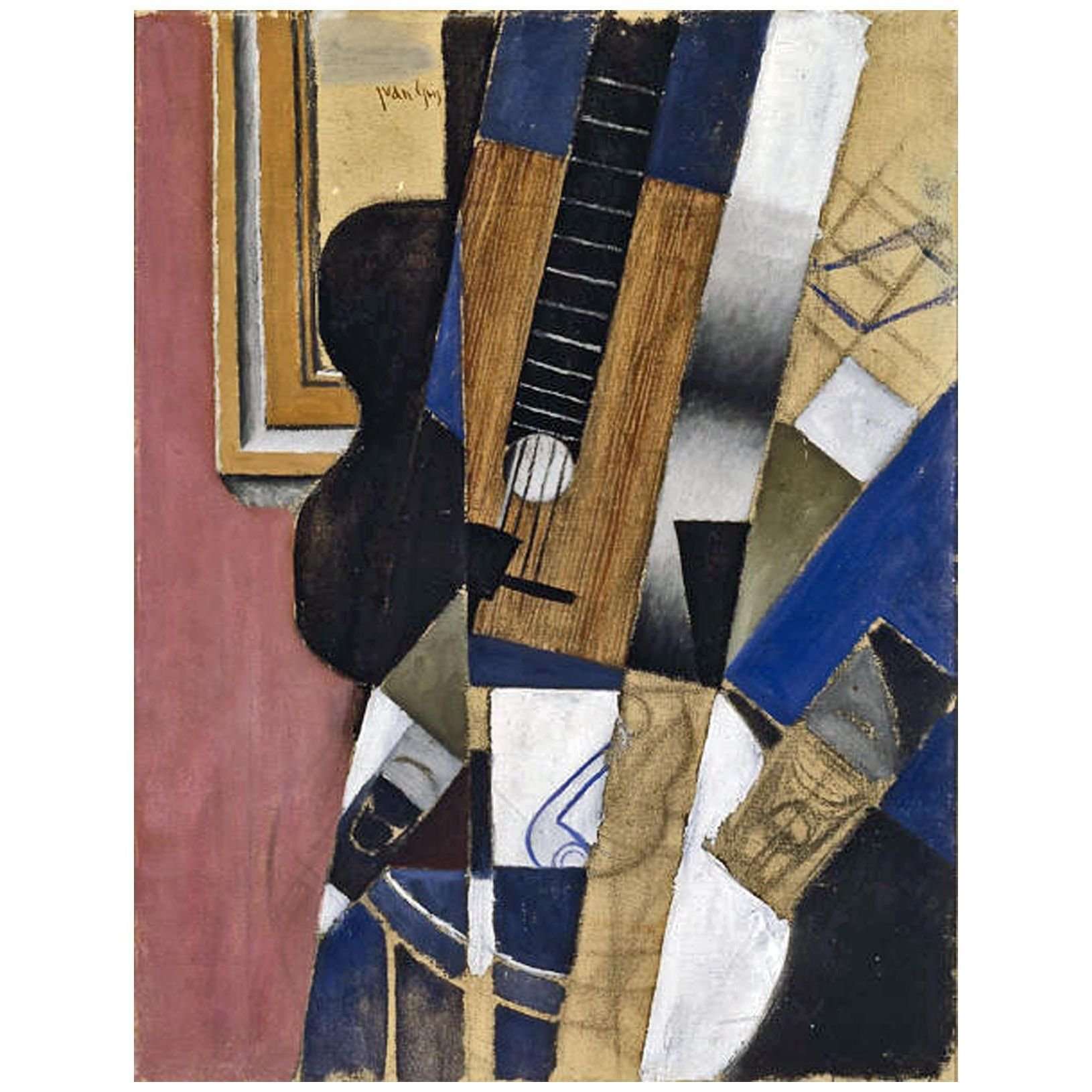  Juan Gris. Guitare et Pipe. 1913. Dallas Museum of Art