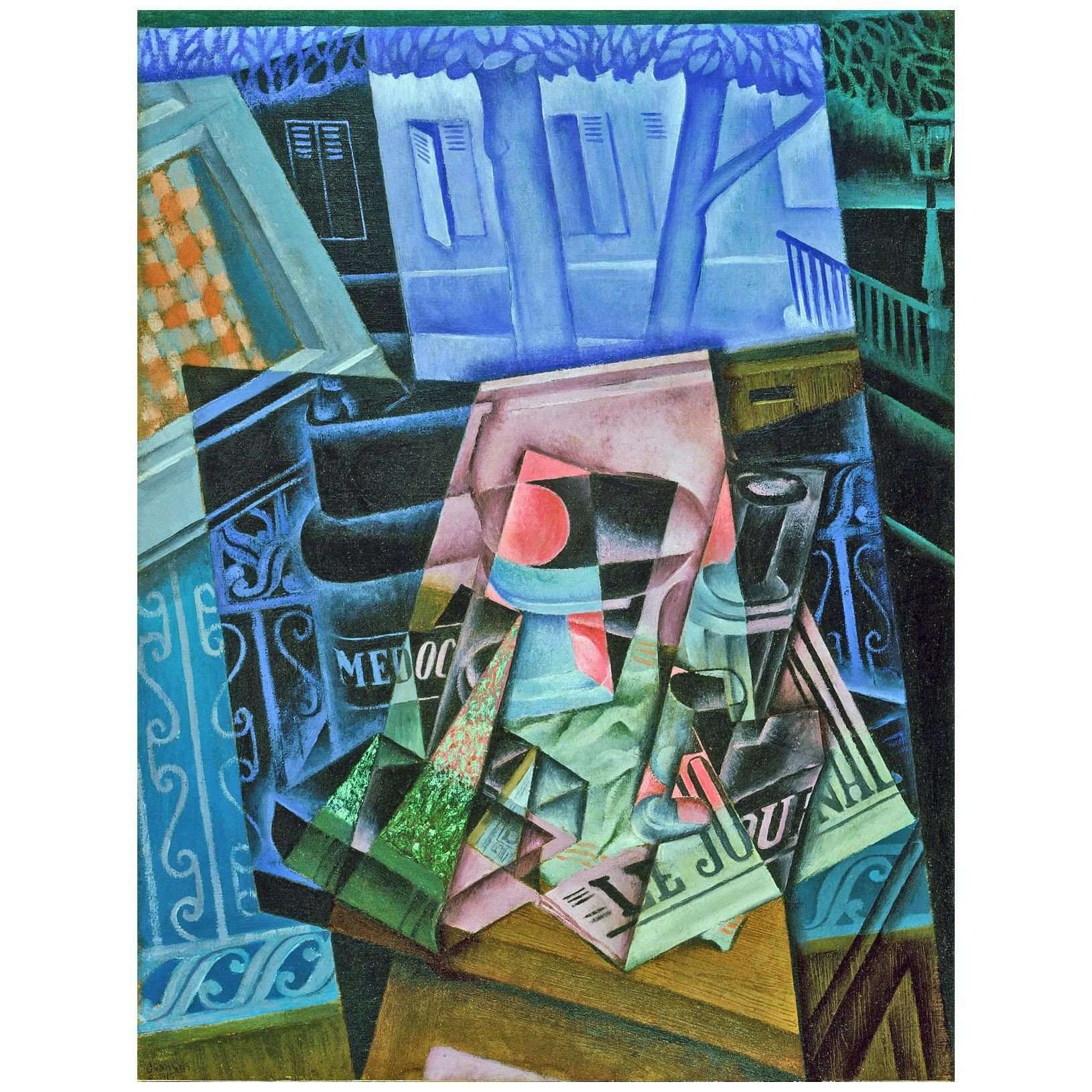  Juan Gris. Nature Morte devant une Fen?tre Ouverte. 1915. Philadelphia Art Museum
