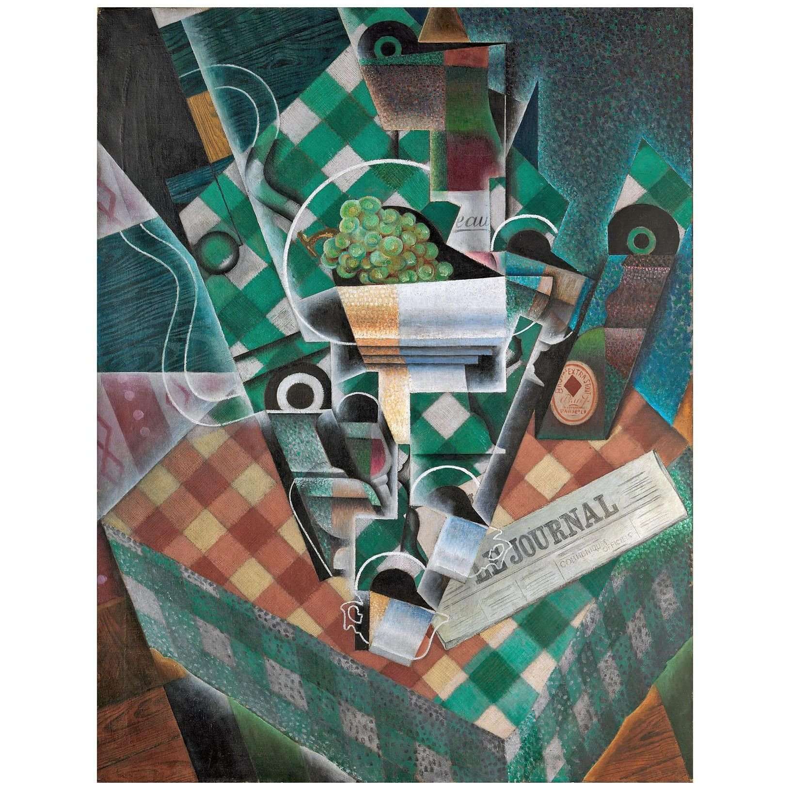  Juan Gris. Nature morte ? la nappe ? carreaux. 1915. Metropolitan Museum of Art NY
