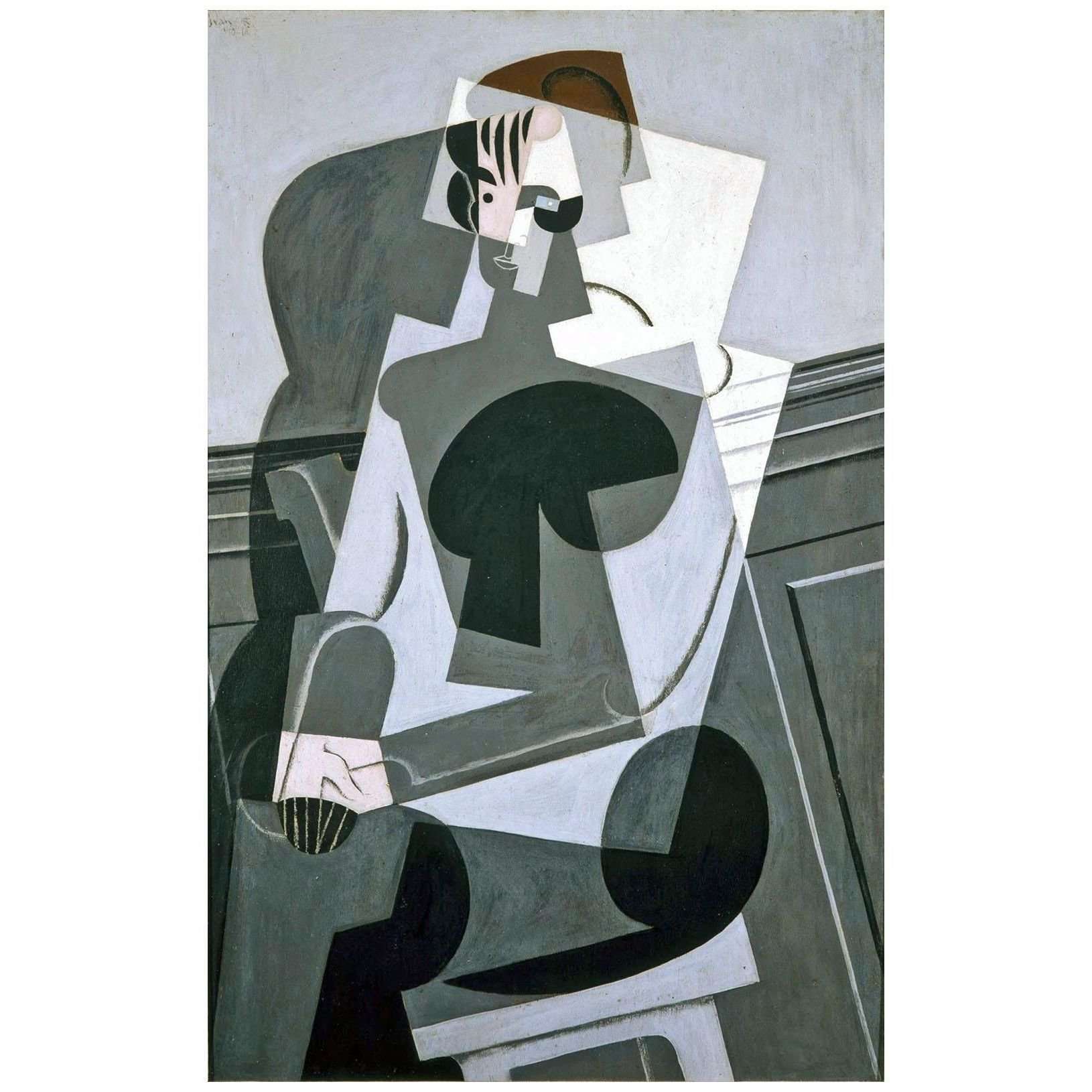  Juan Gris. Portrait de Josette Gris. 1916. Museo de Reina Sofia Madrid