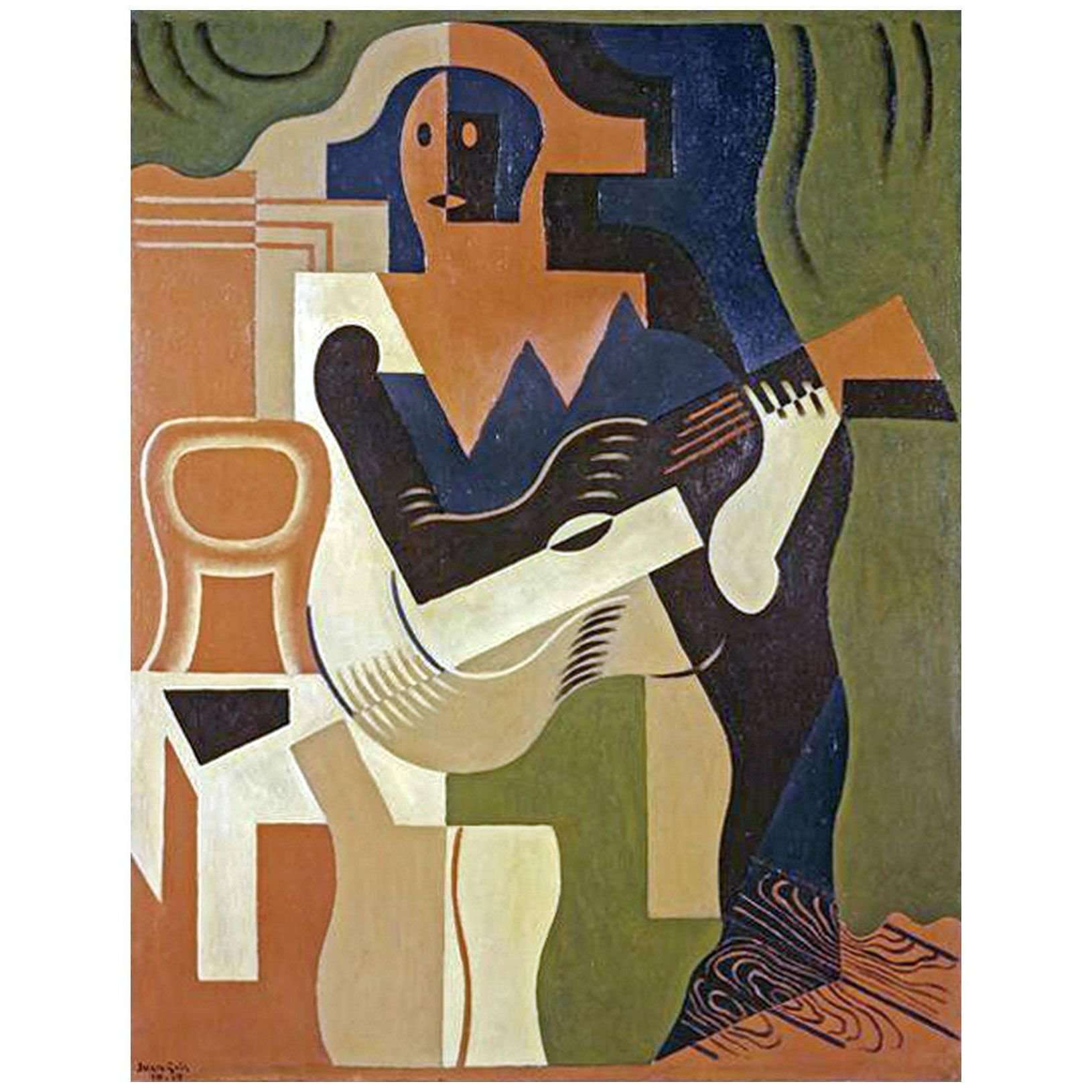  Juan Gris. Arlequin ? la guitare. 1919. Centre Pompidou Paris