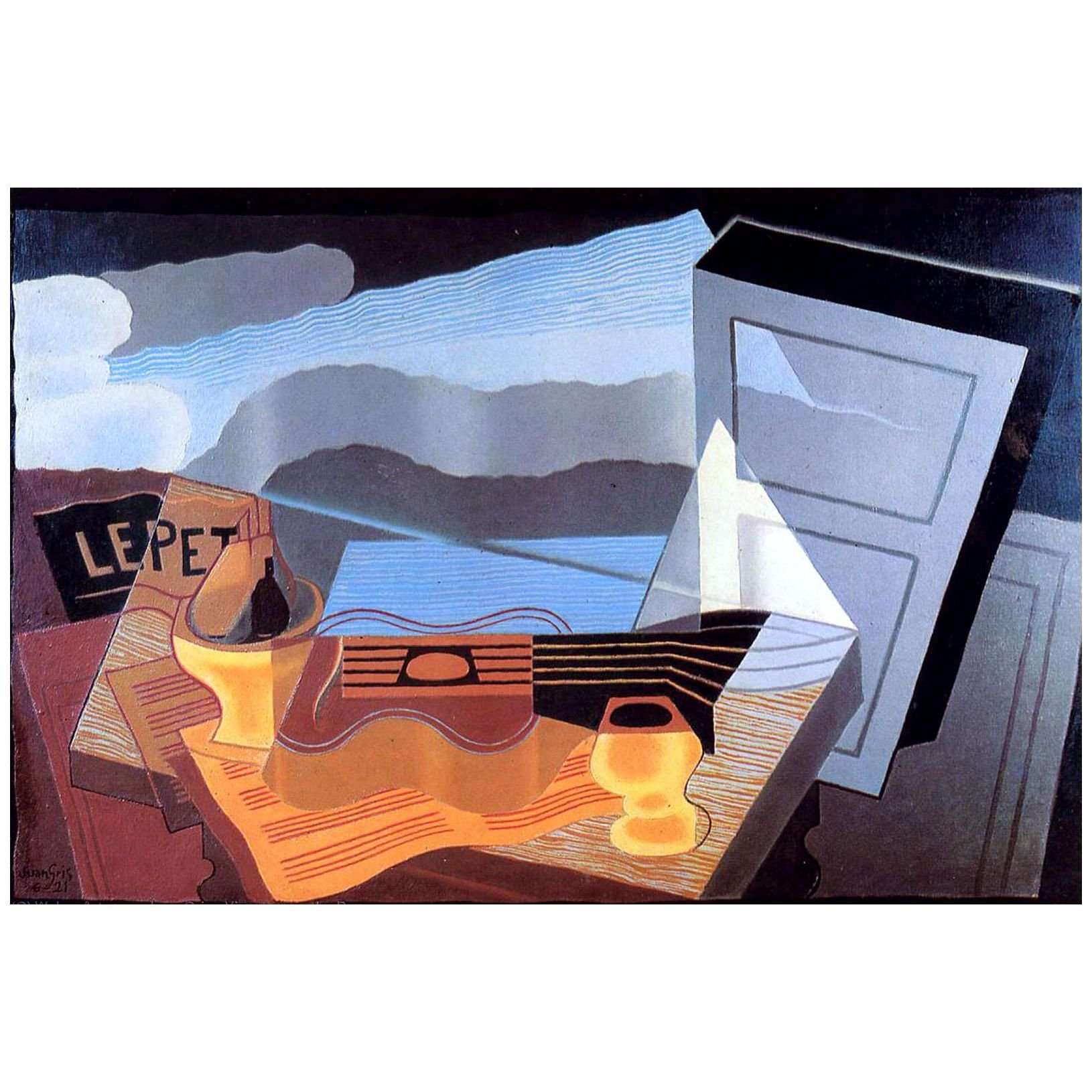  Juan Gris. Vue sur la baie. 1921. Centre Pompidou Paris