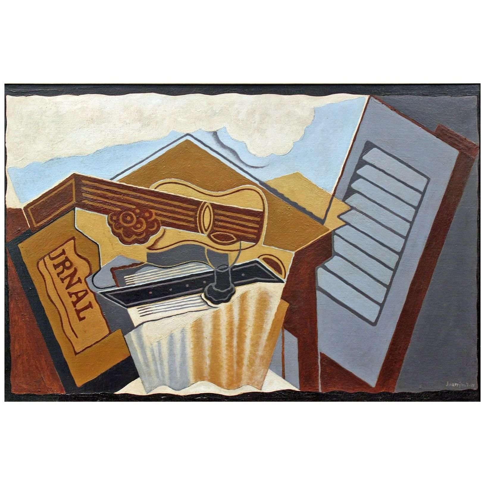  Juan Gris. Nature morte avec un nuage blanc. 1921. Hamburger Kunsthalle