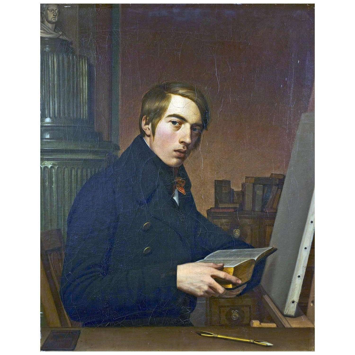   Friedrich Overbeck. Selbstbildnis mit Bibel. 1808. Museum Behnhaus Lubek