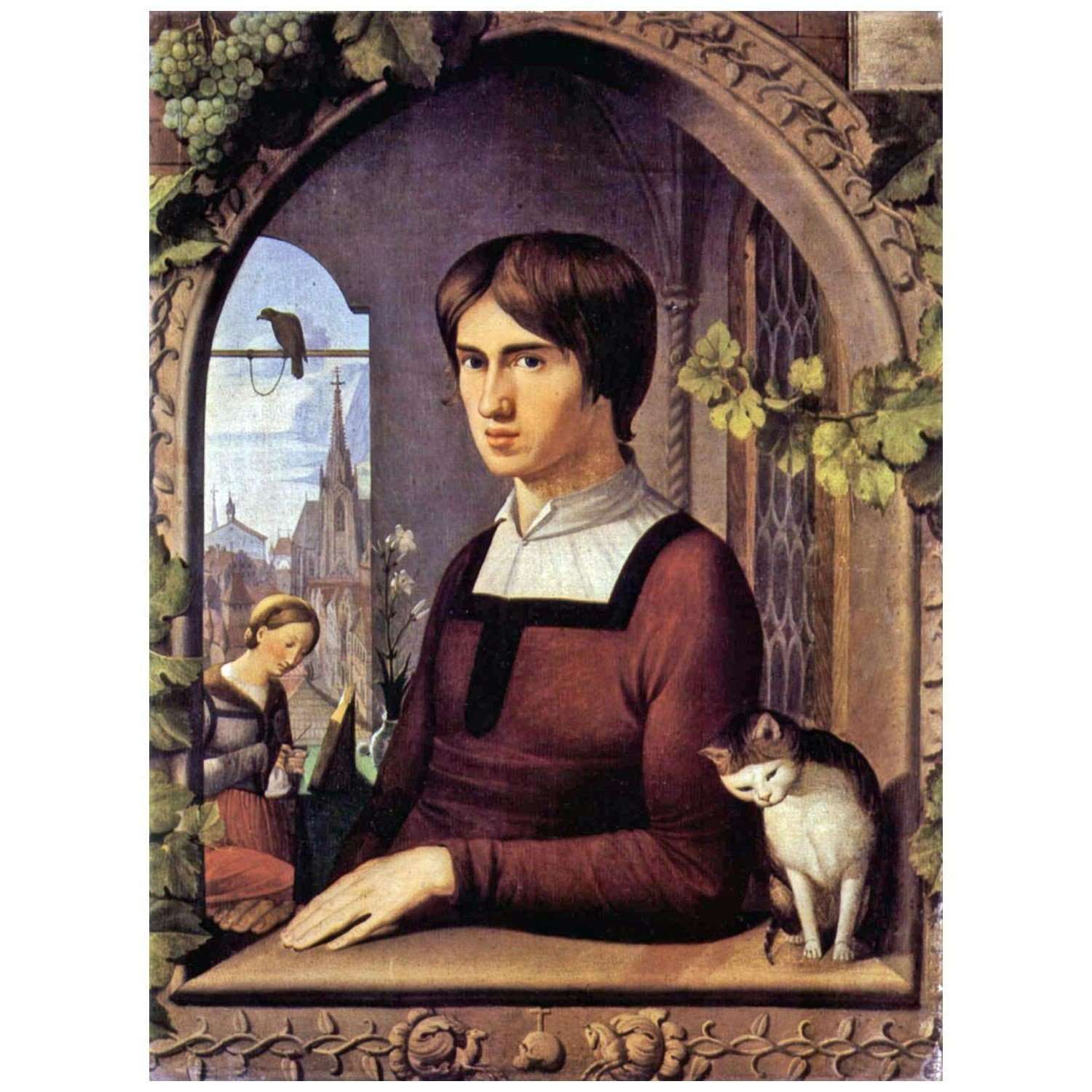   Friedrich Overbeck. Portrat des Franz Pforr. 1810. Gemaldegalerie Berlin