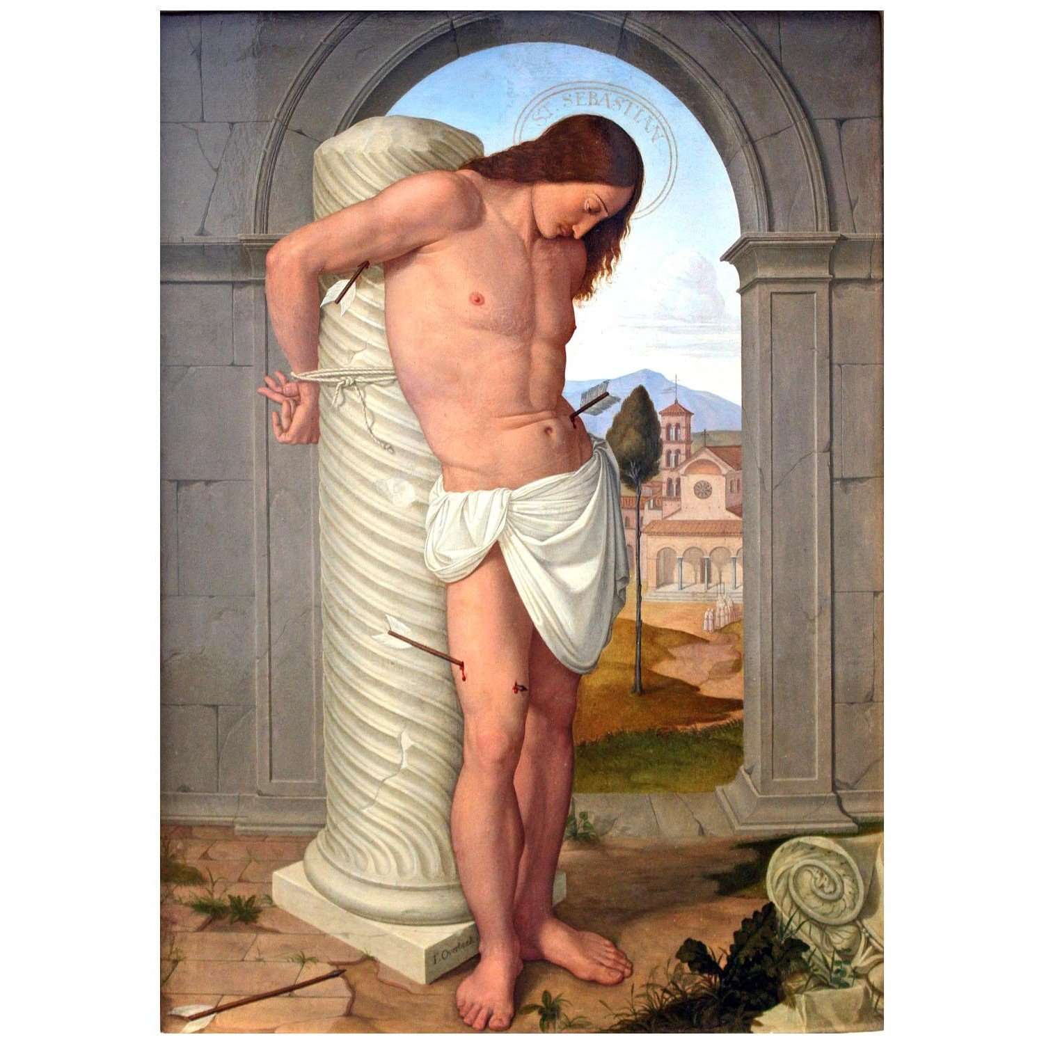  Friedrich Overbeck. Der Heilige Sebastian. 1815. Gemaldegalerie Berlin