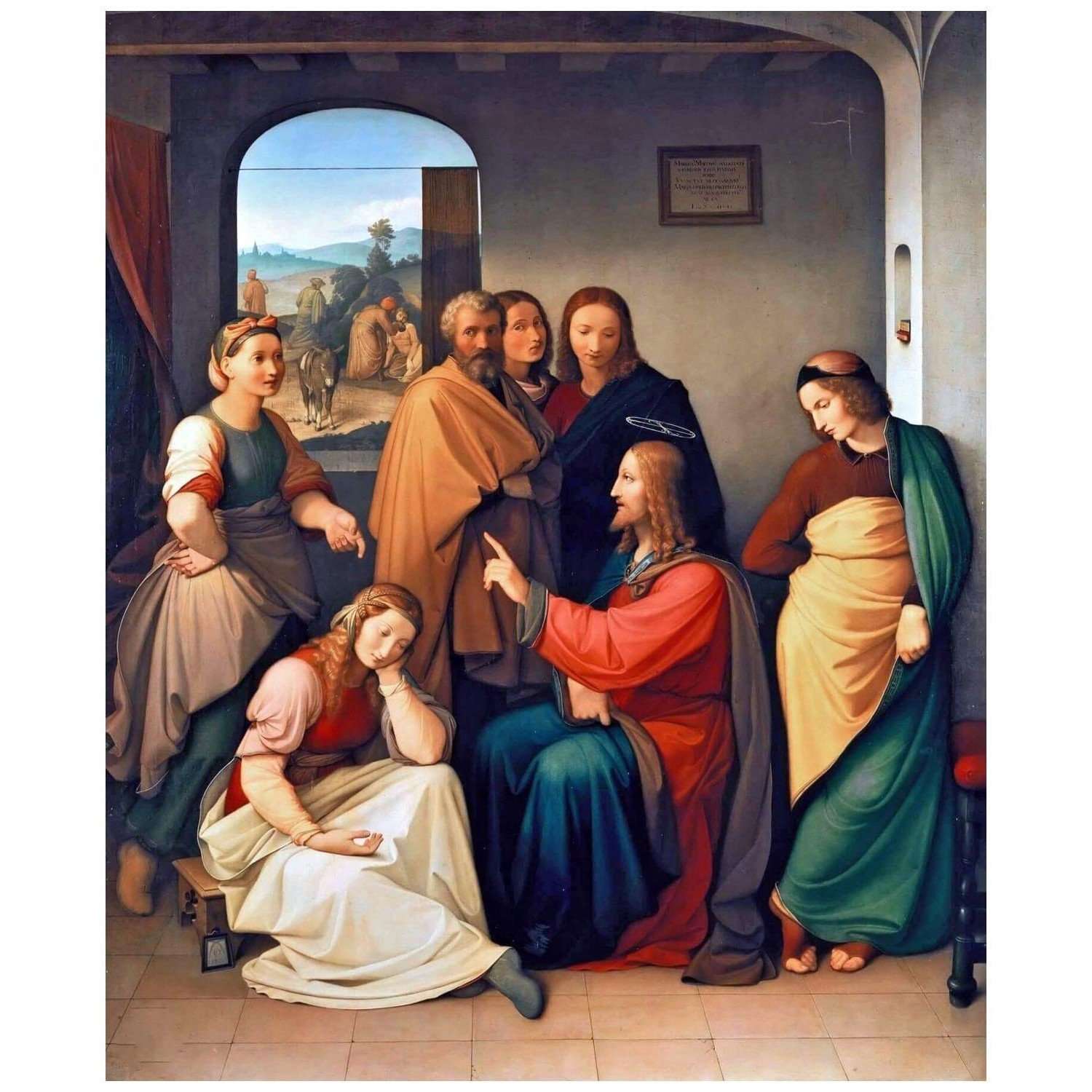   Friedrich Overbeck. Christus im Haus von Martha und Maria. 1816. Museum Berggruen Berlin