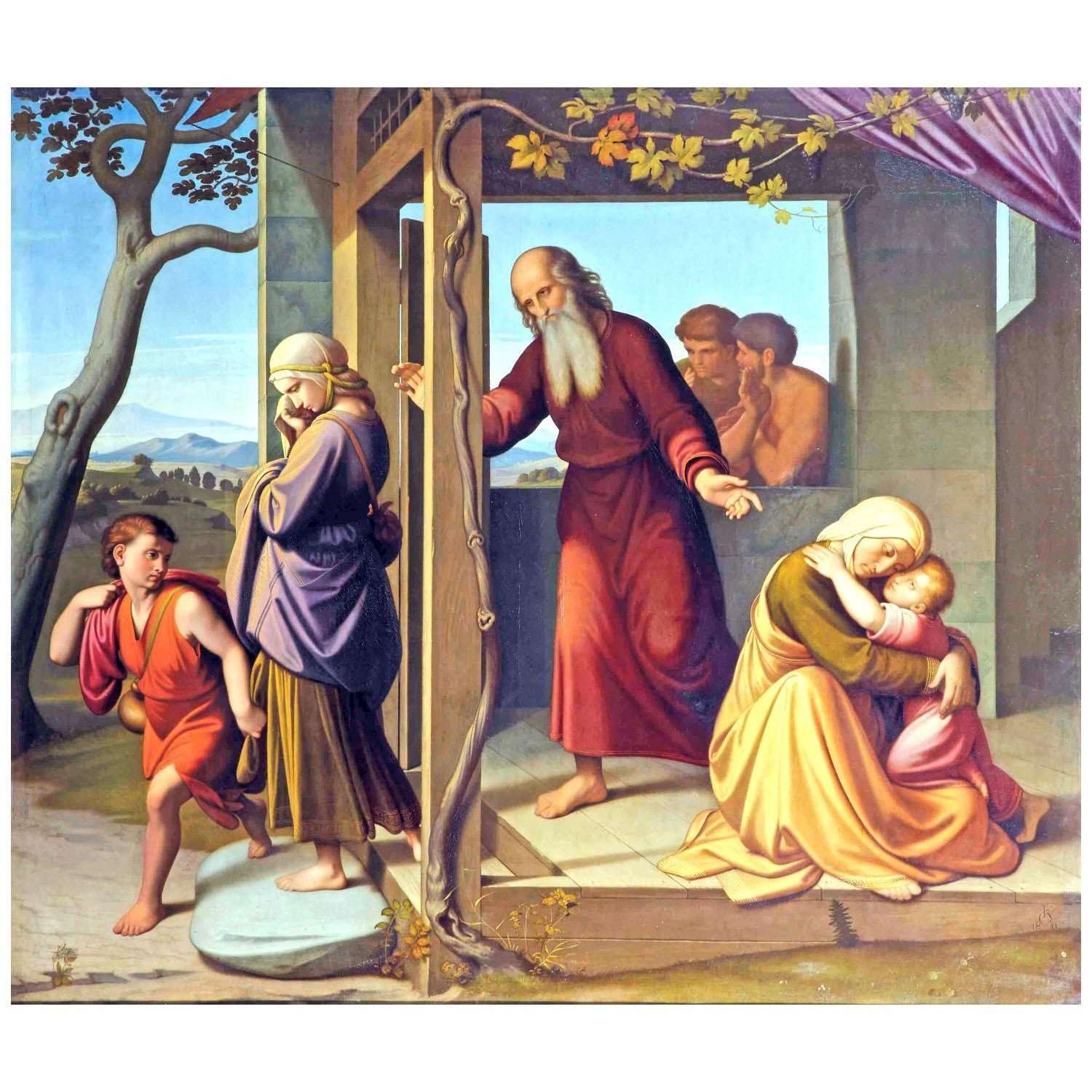   Friedrich Overbeck. Die Verbannung von Hagar. 1839. Metropolitan Museum NY