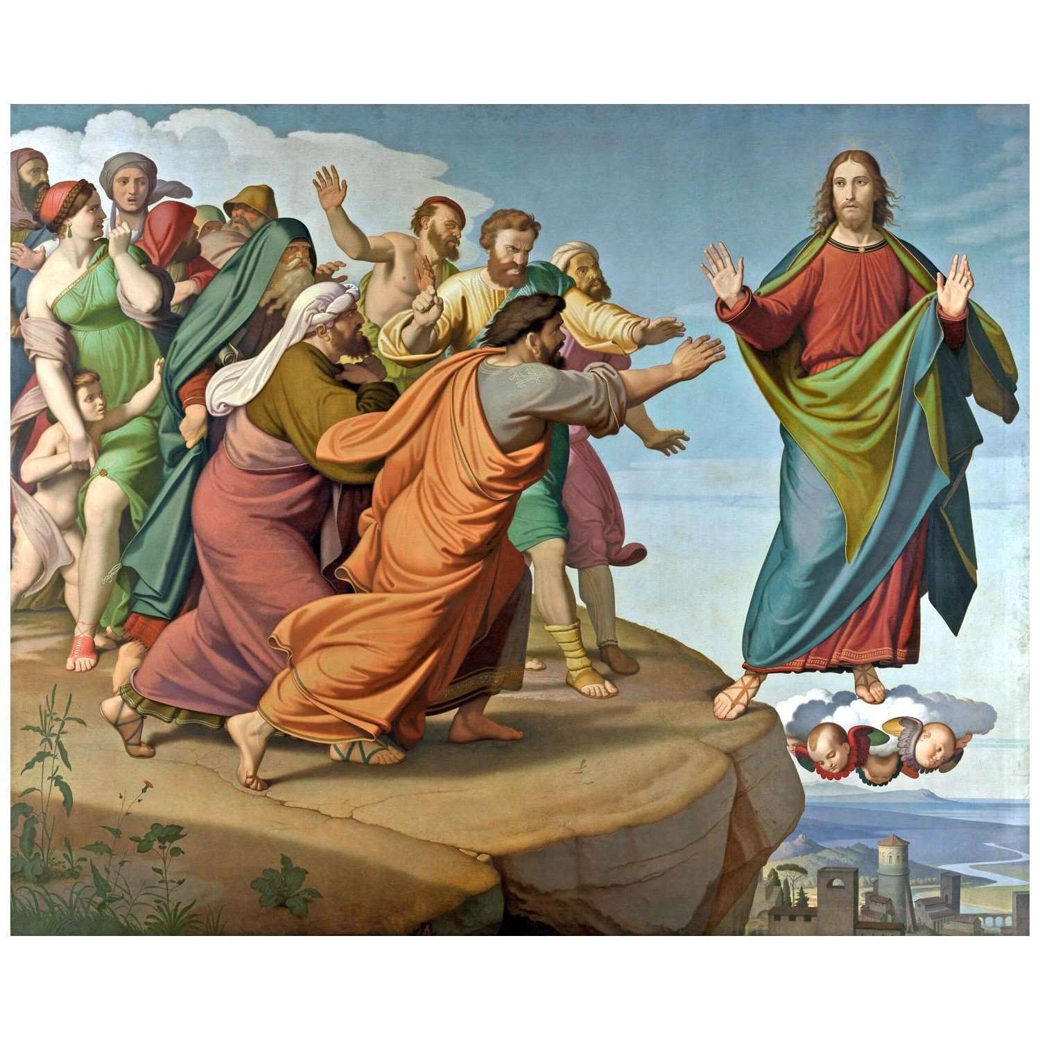   Friedrich Overbeck. Christus entkommt den Pharis?ern. 1866. KMSK Antwerpen