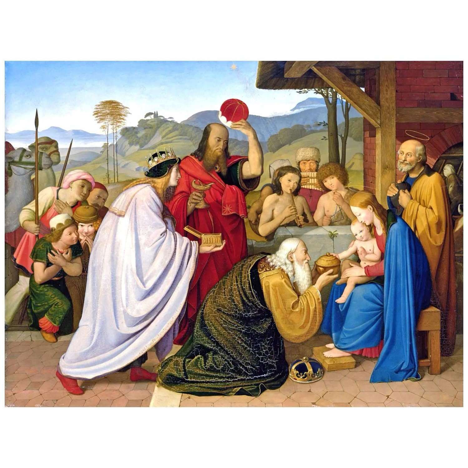   Friedrich Overbeck. Die Anbetung der K?nige. 1913. Hamburger Kunsthalle