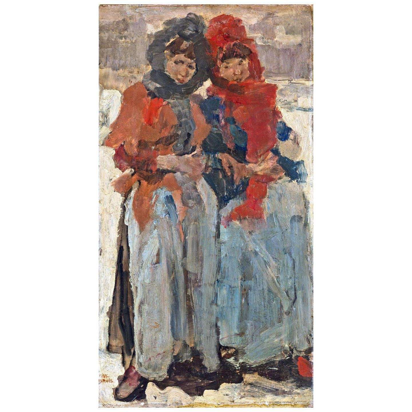  Isaac Israels. Twee meisjes in de sneeuw. 1890. Rijksmuseum Amsterdam