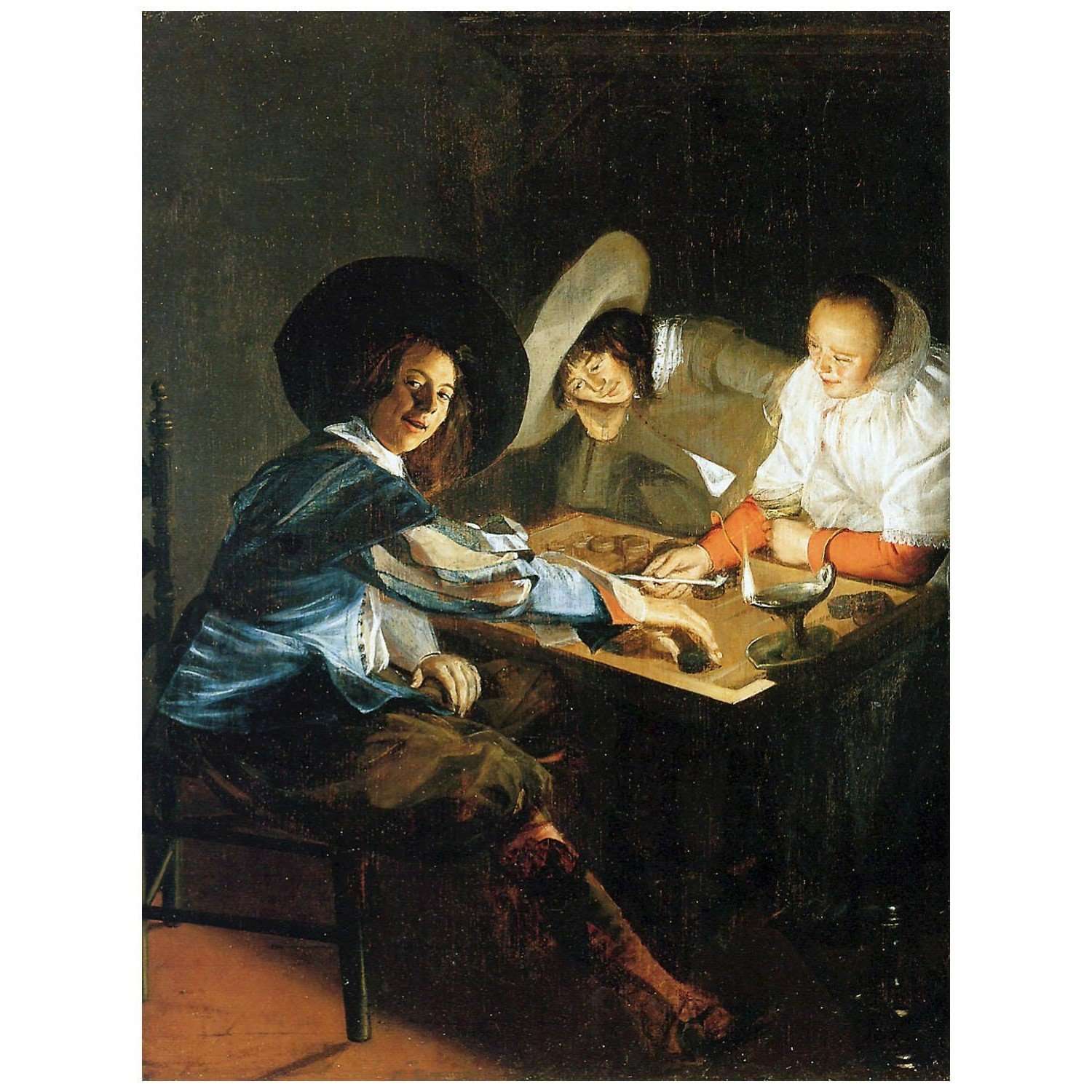  Judith Leyster. A Game of Tric-Trac. 1630. Worcester Art Museum