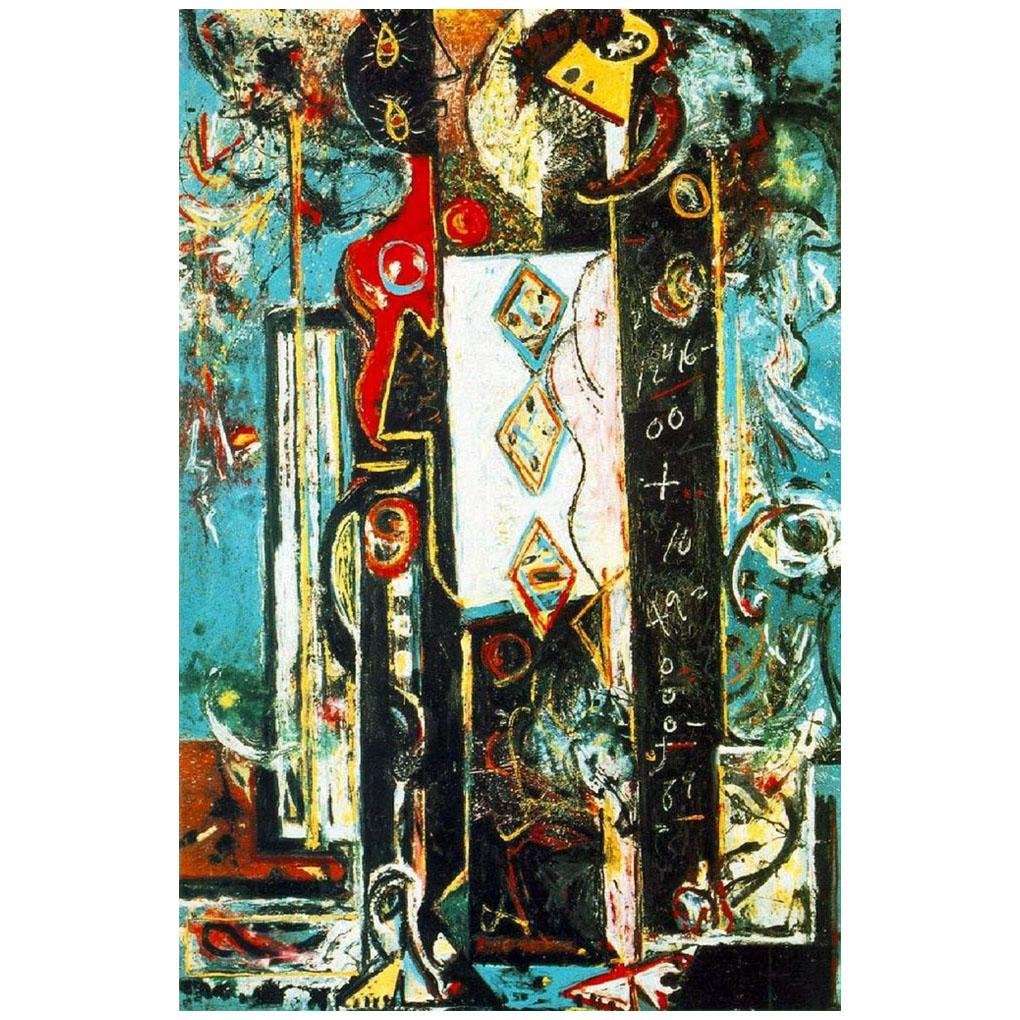 Jackson Pollock. Male and Female. 1942