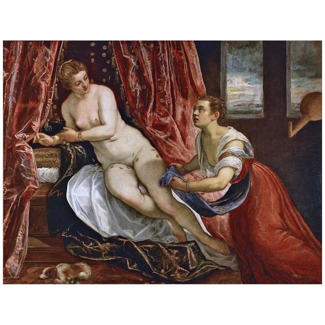   ()Tintoretto. Danae. 1570. Musee des Beaux arts de Lyon