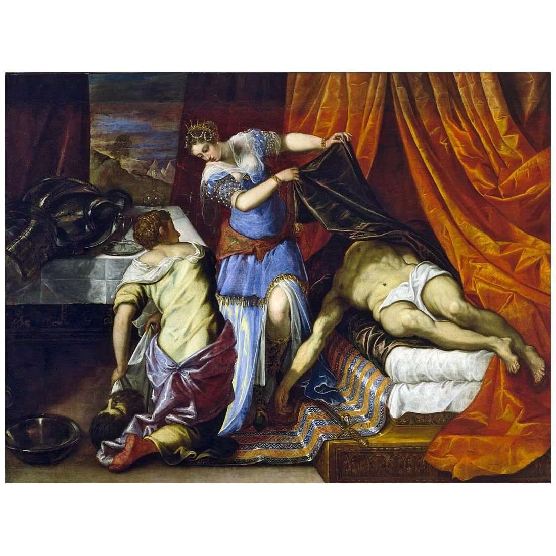   ()Tintoretto. Giuditta e Oloferne. 1577. Prado, Madrid
