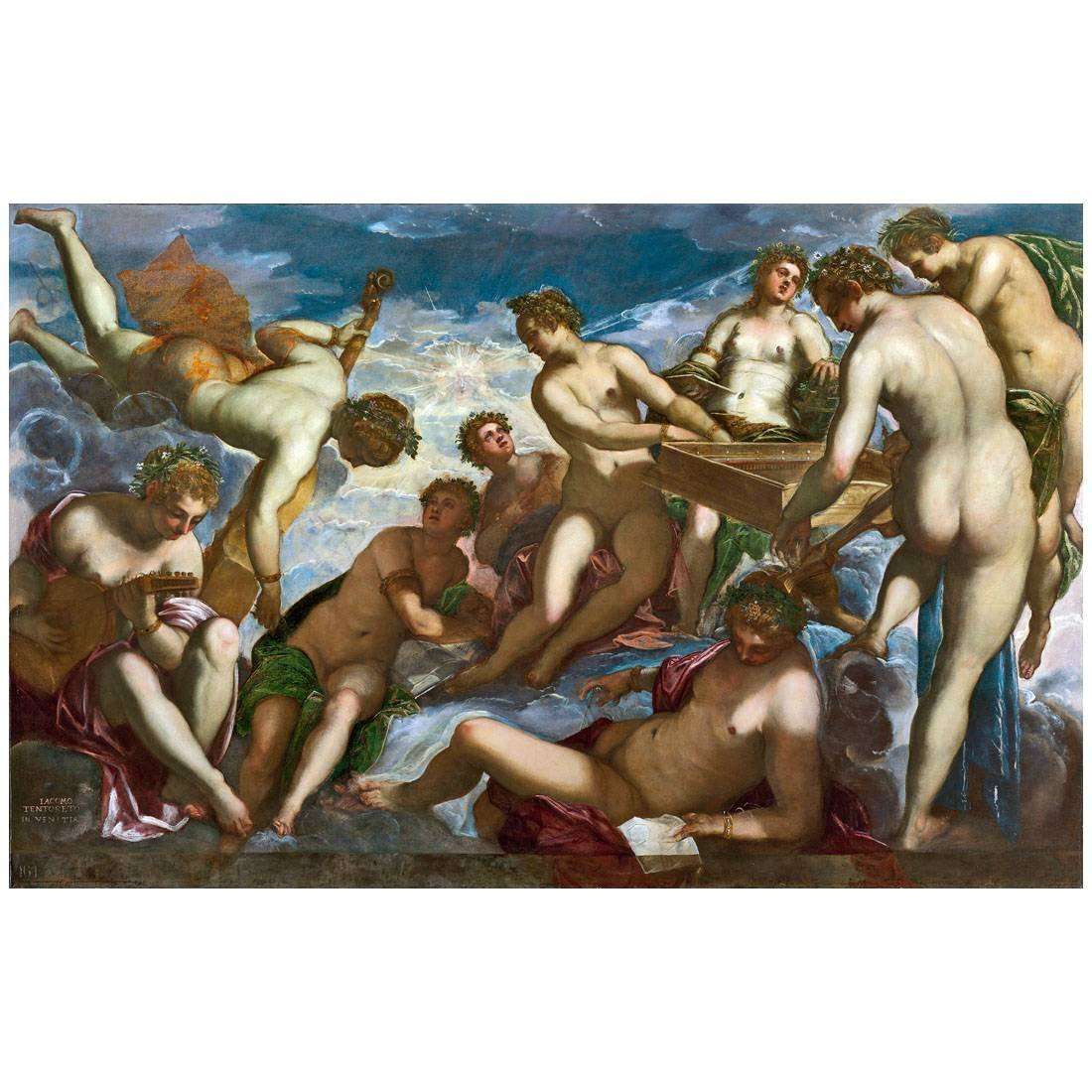   ()Tintoretto. Nove Muse. 1578. Royal collection London
