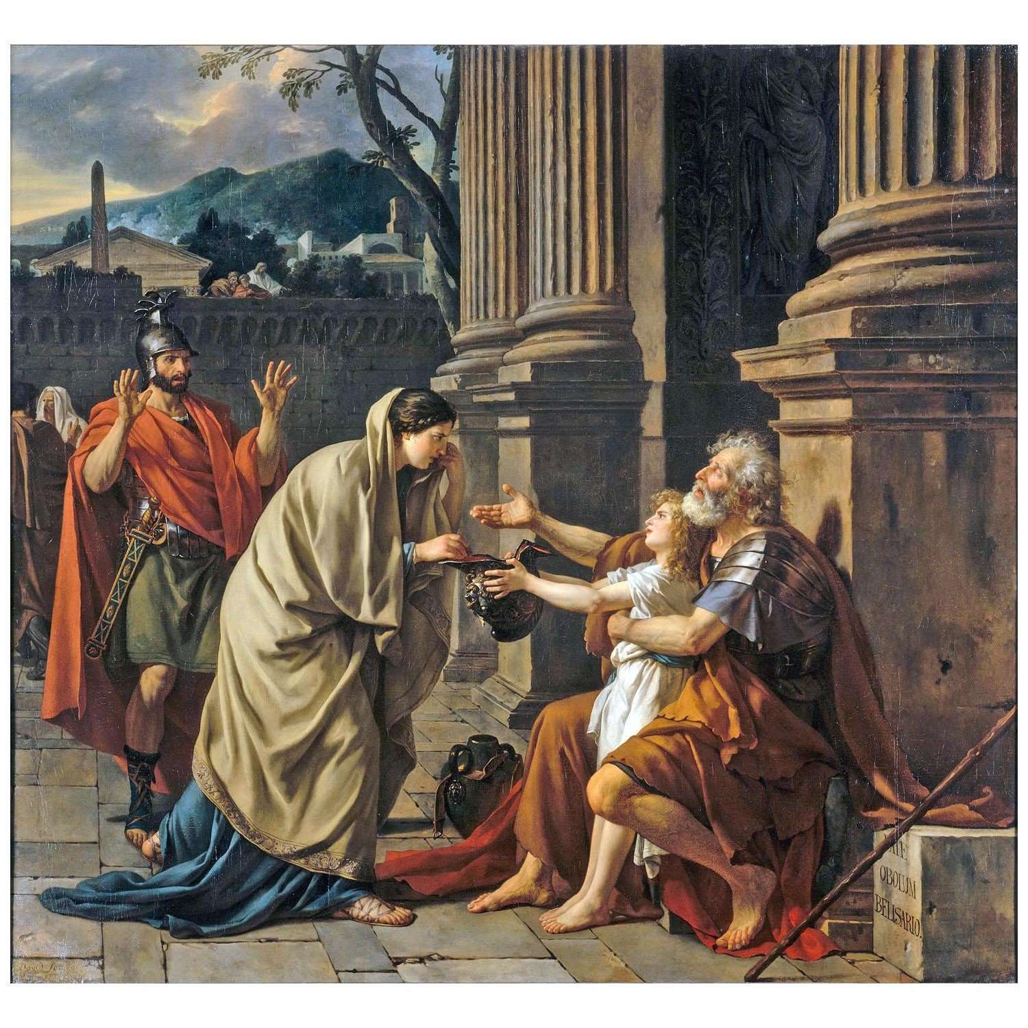   Jacques Louis David. B?lisaire demandant laum?ne. 1781. PDBA de Lille