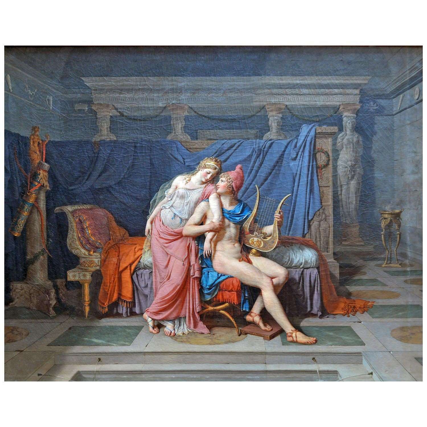   Jacques Louis David. L'amour d'H?l?ne et Paris. 1788. Musee du Louvre