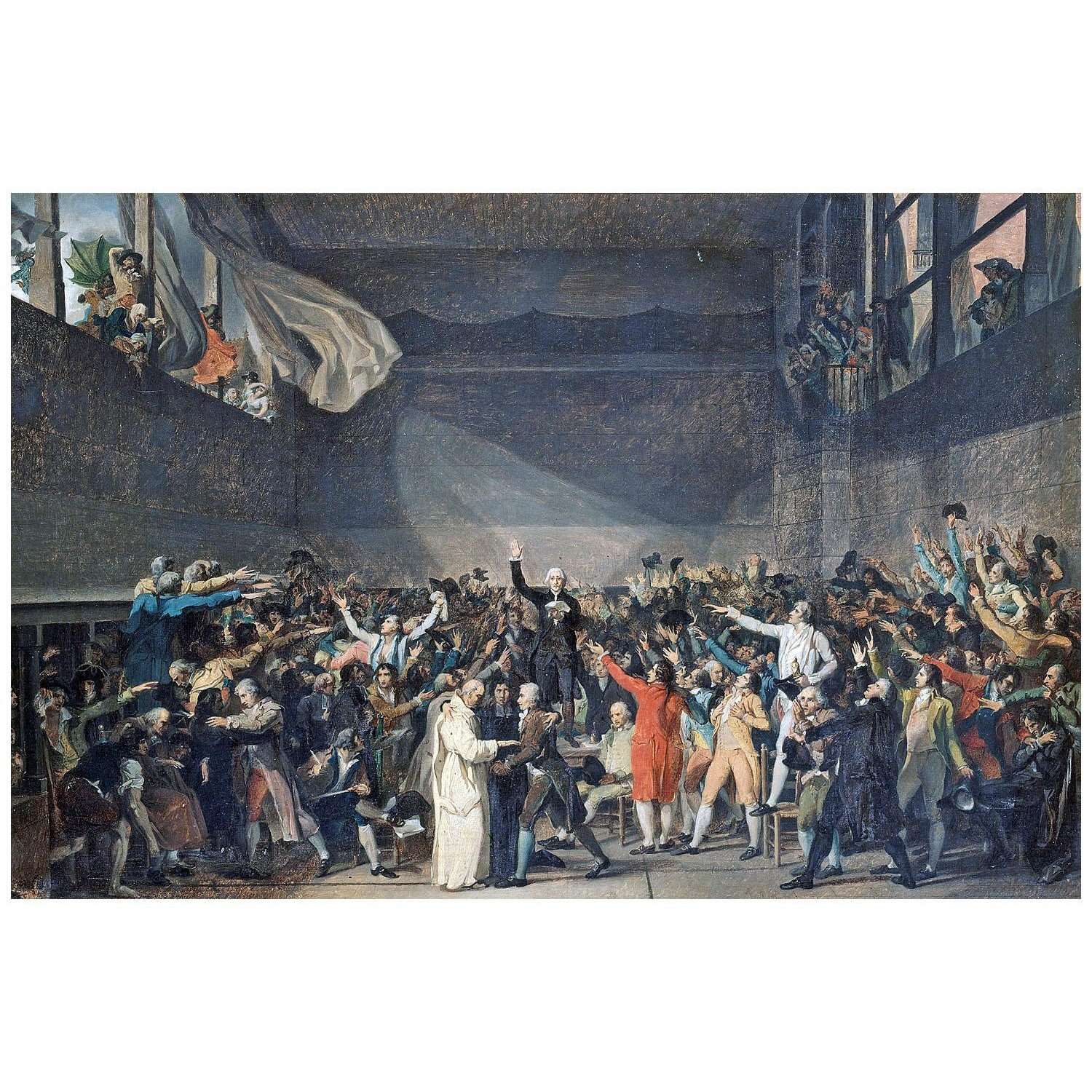   Jacques Louis David. Serment du Jeu de paume. 1789. Musee Carnavalet Paris