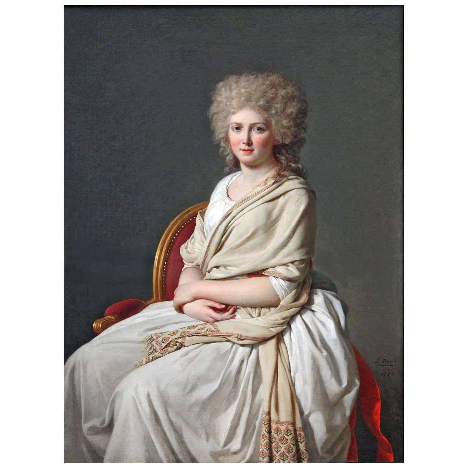   Jacques Louis David. Anne-Marie-Louise Th?lusson. 1790 Neue Pinakothek Munchen