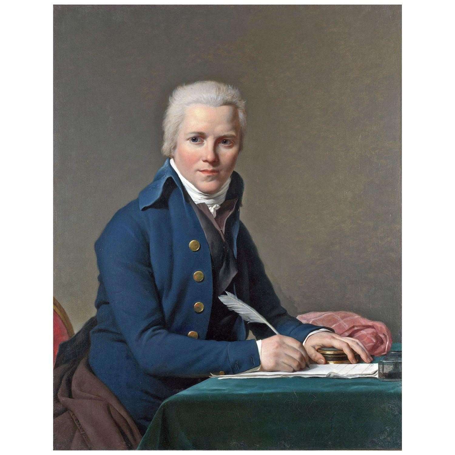   Jacques Louis David. Portrait de Jacobus Blauw. 1795. National Gallery London