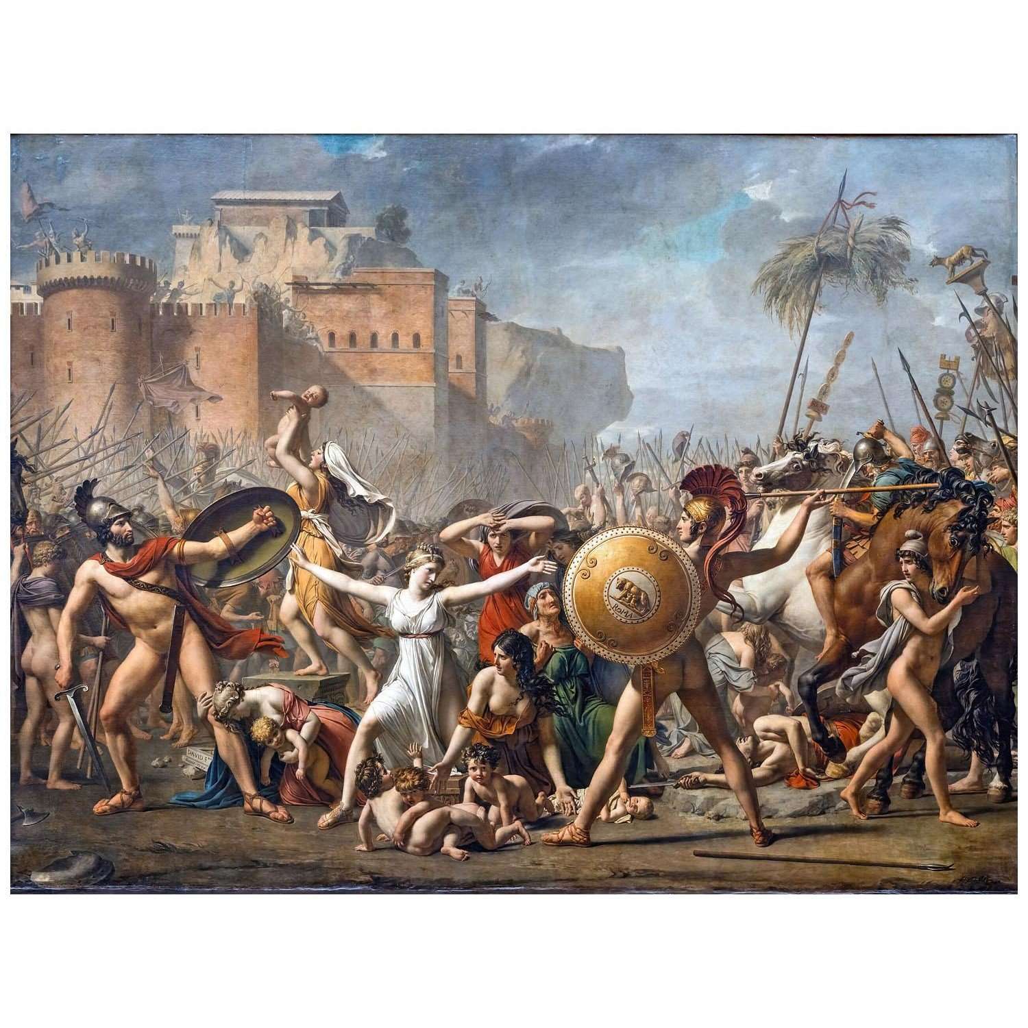   Jacques Louis David. Les Sabines. 1799. Musee du Louvre