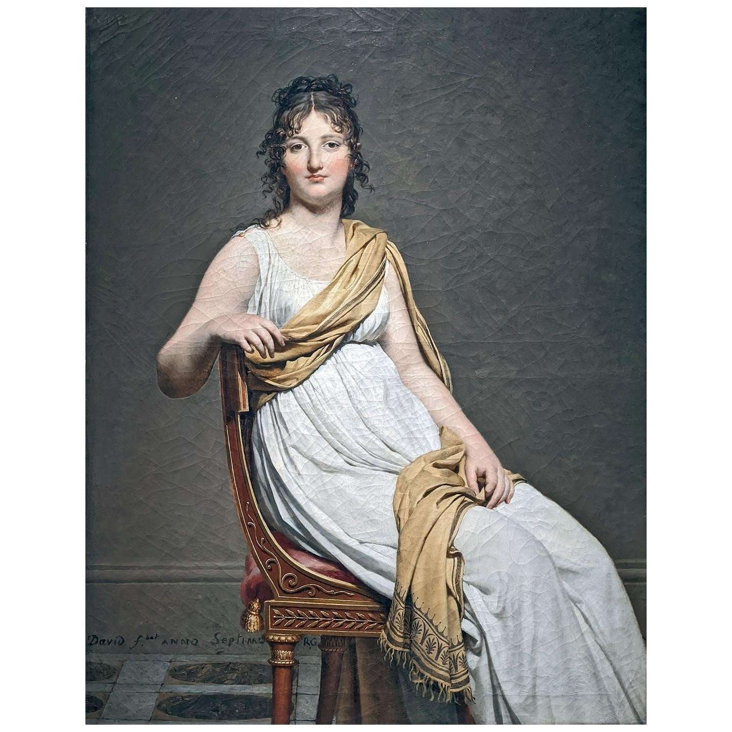   Jacques Louis David. Portrait de Madame de Verninac. 1799. Musee du Louvre