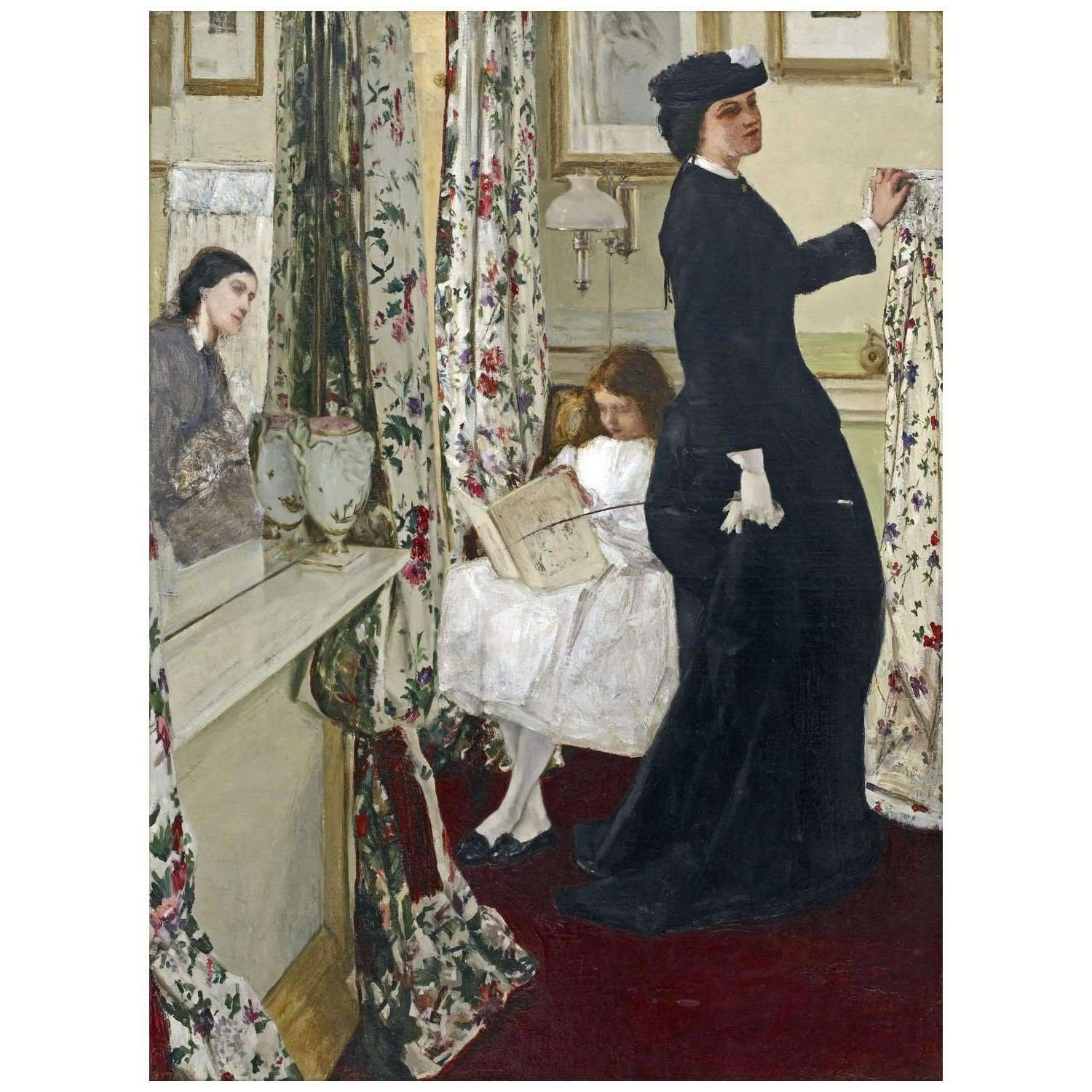   James Whistler. Harmony in Green and Rose: The Music Room. 1860. Freer Gallery Washington