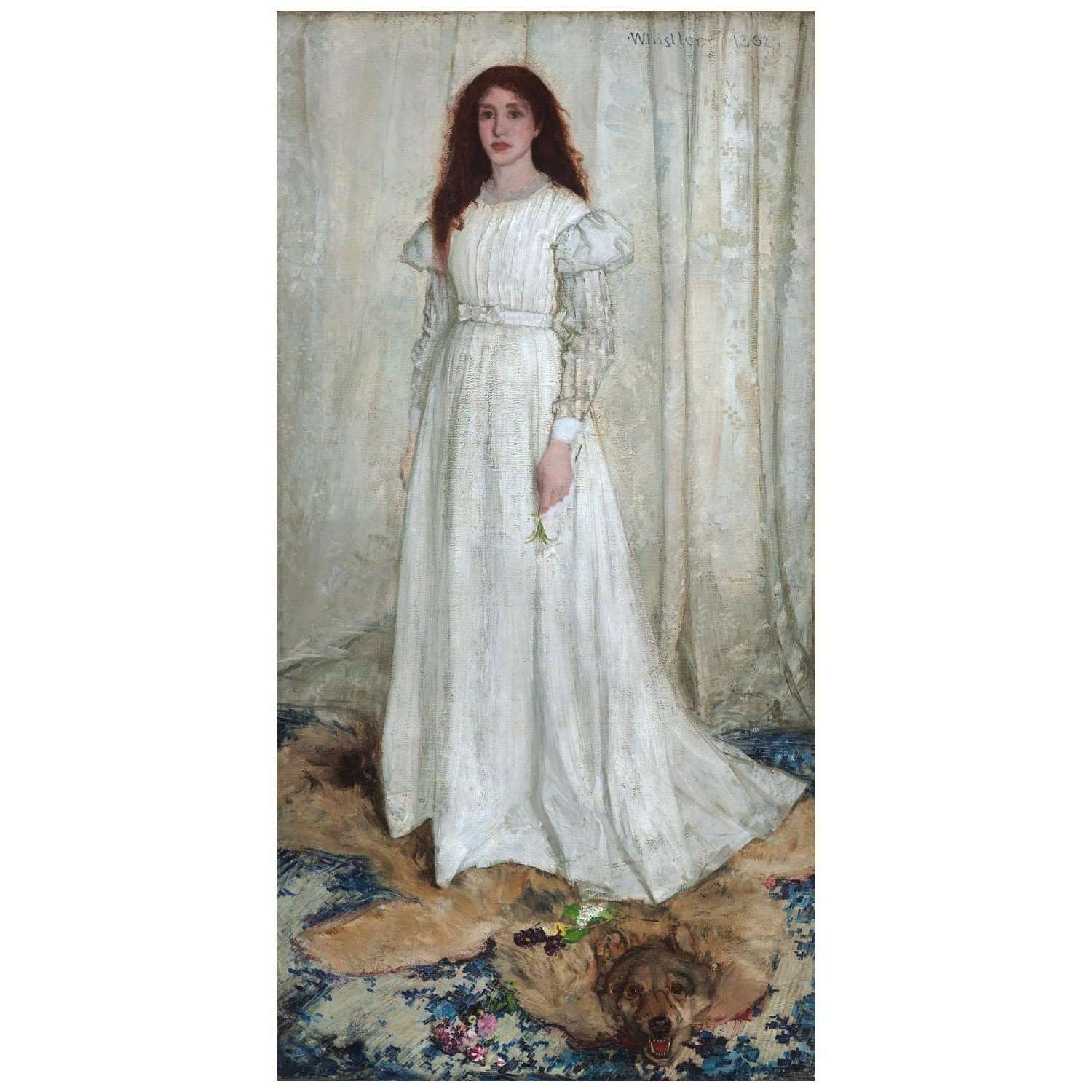   James Whistler. Symphony in White No. 1: The White Girl. 1863. NGA Washington