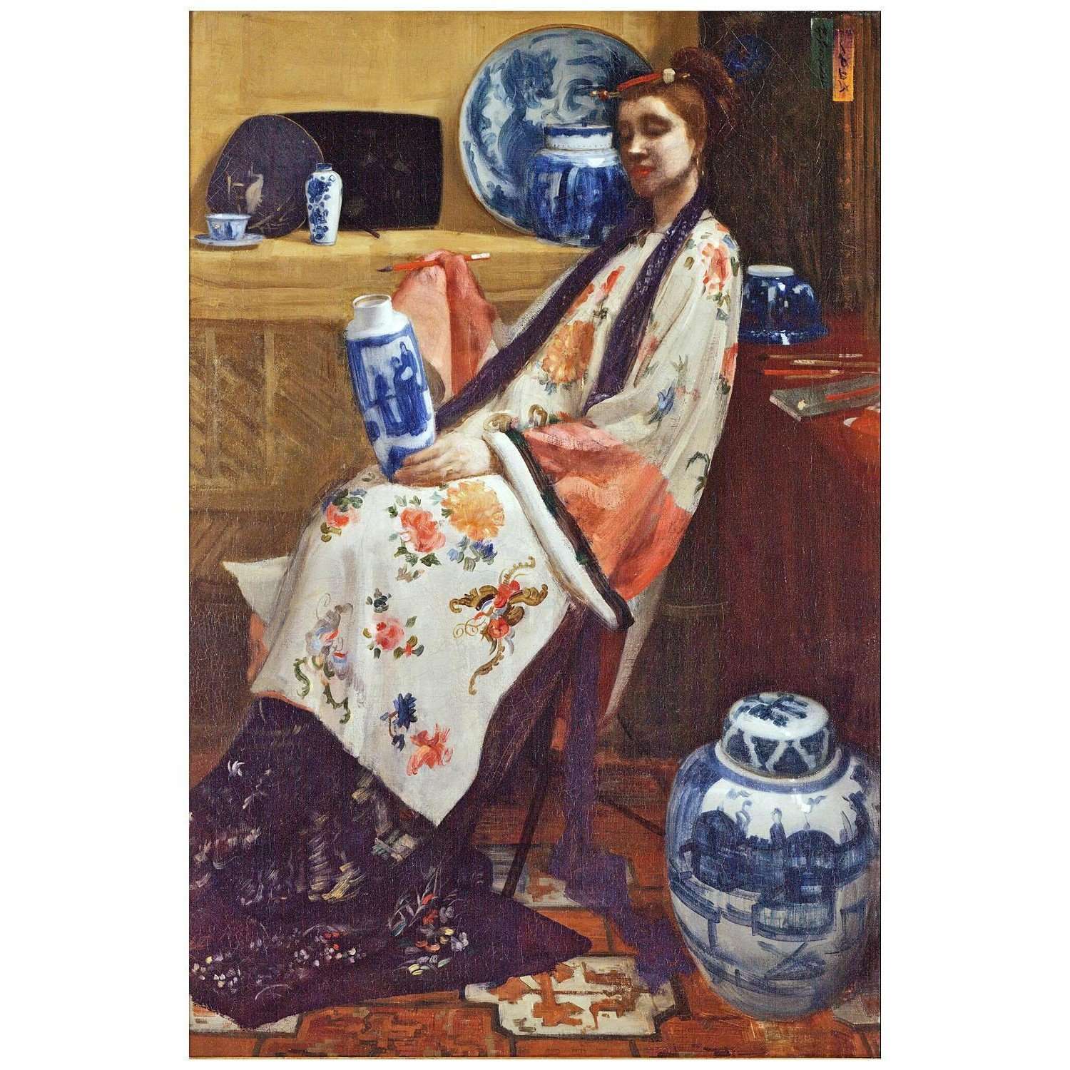   James Whistler. Purple and Rose: The Lange Leizen. 1864. Philadelphia Museum of Art