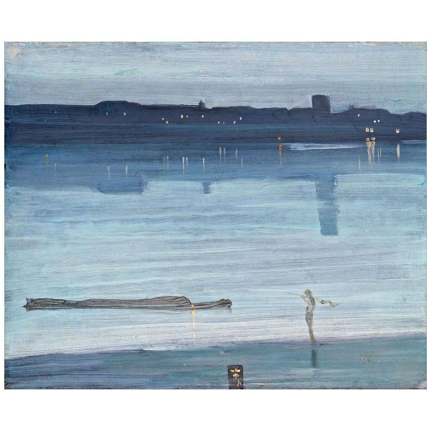   James Whistler. Nocturne in Blue and Silver: Chelsea. 1871. Tate Gallery London