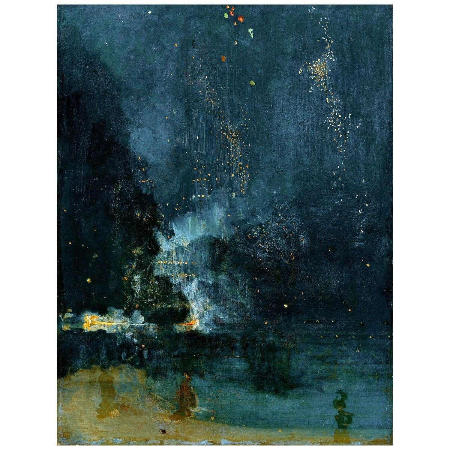   James Whistler. Nocturne in Black and Gold: The Falling Rocket. 1875. Detroit Institute of Arts