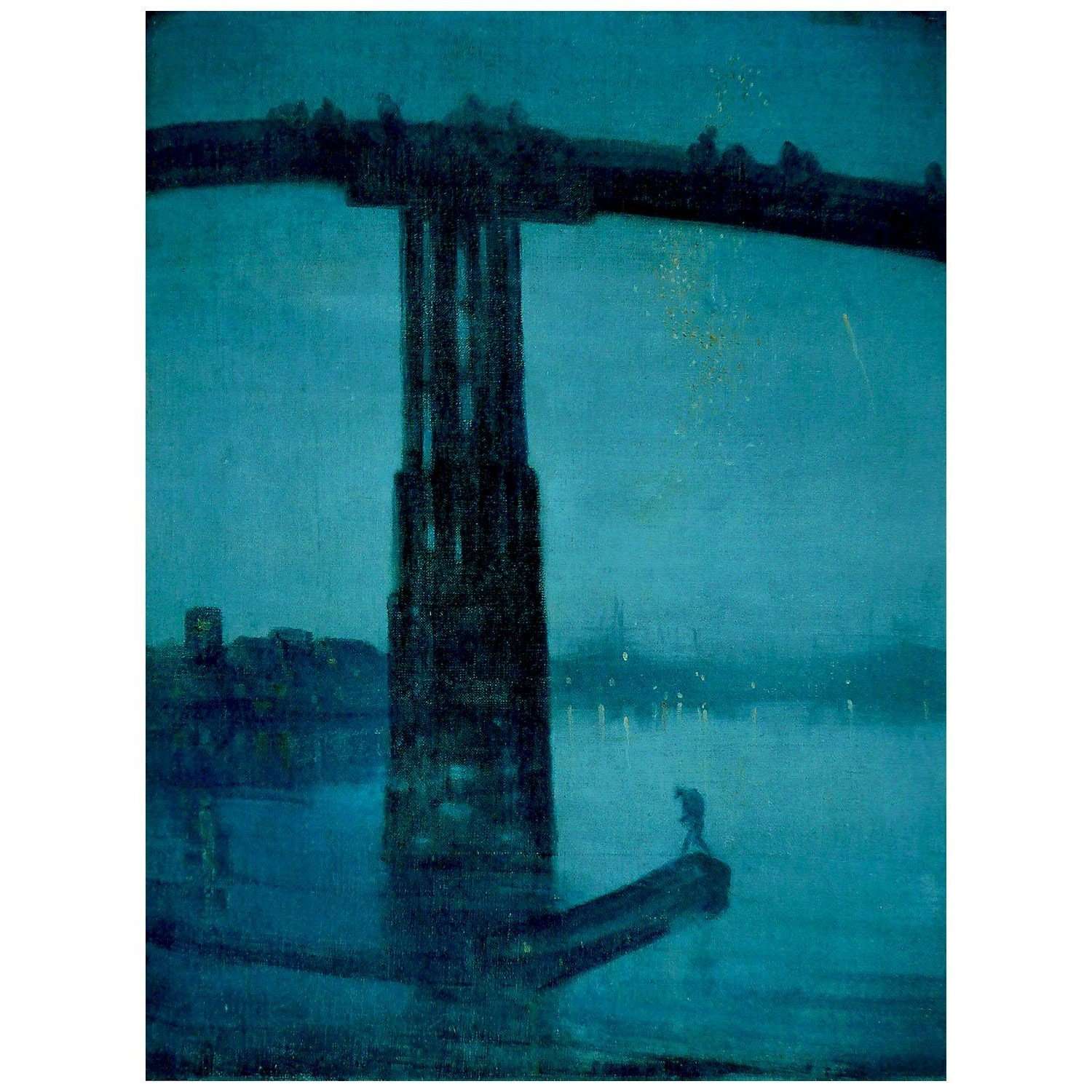   James Whistler. Nocturne in Blue and Gold: Old Battersea Bridge. 1875. Tate Gallery London