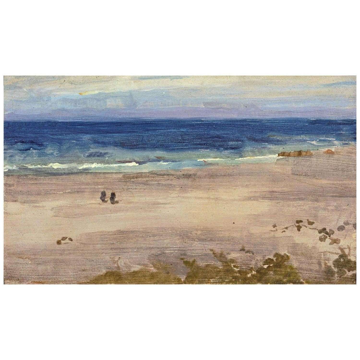   James Whistler. Arrangement in Blue and Black: Blue sea. 1888. Pushkin Museum Moscow