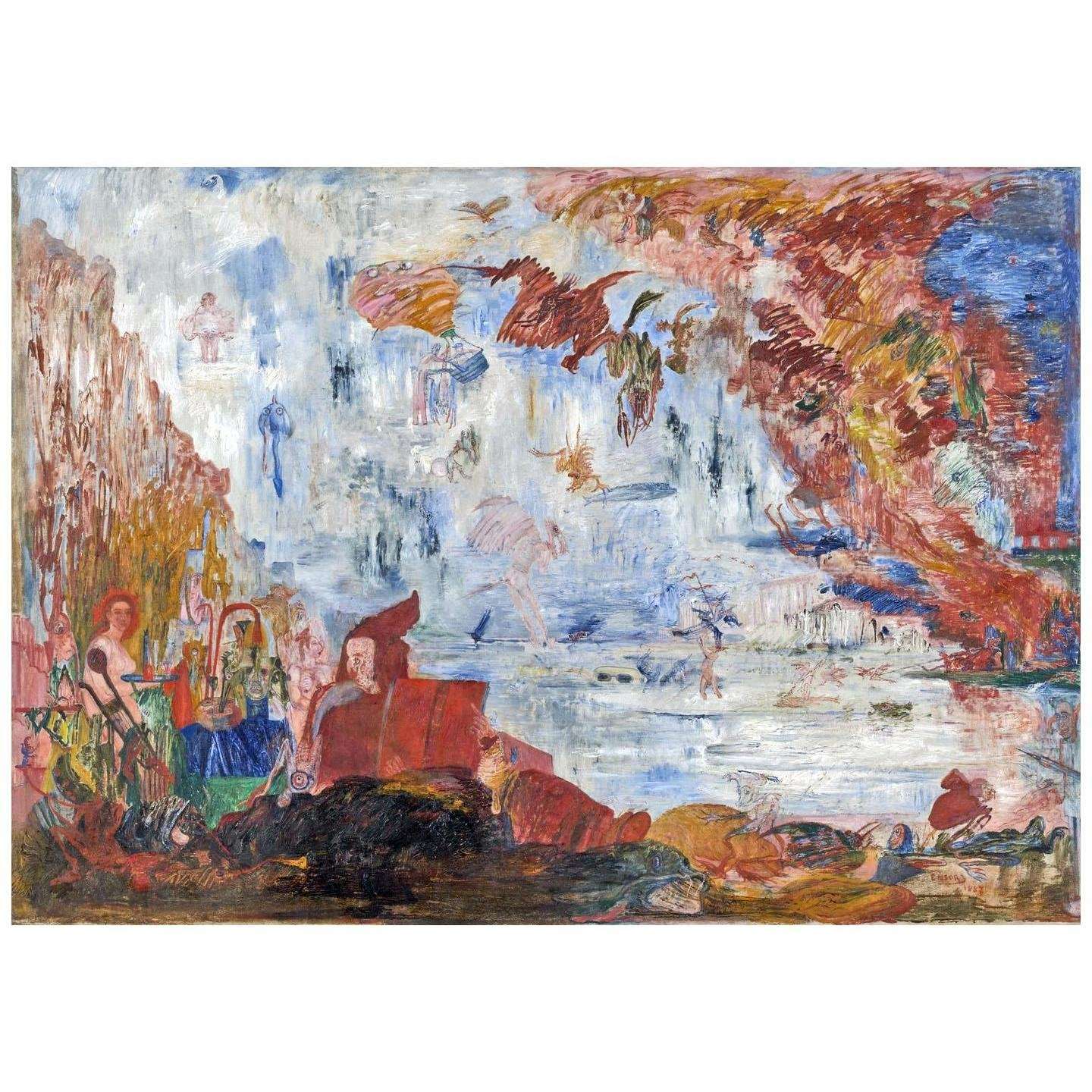  James Ensor. Tribulation of Saint Anthony. 1887. MoMA New York