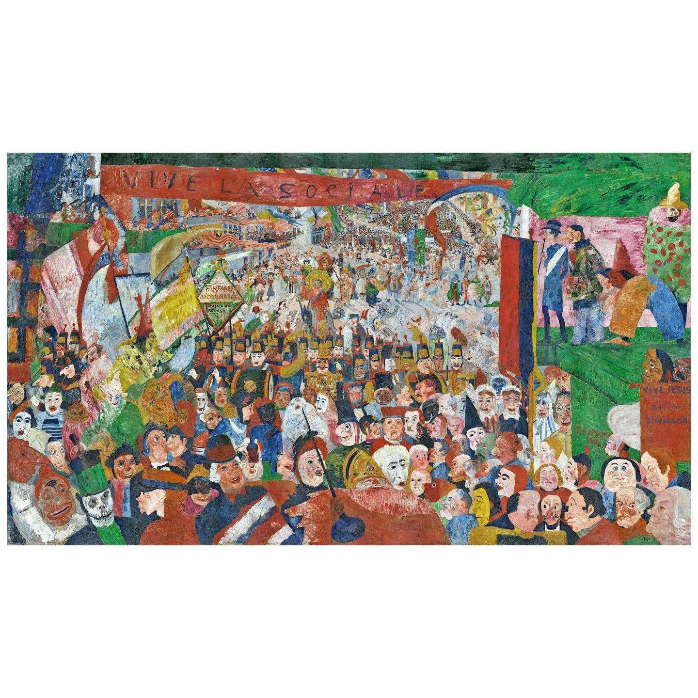  James Ensor. Christs Entry into Brussels. 1888. Getty Center Los Angeles