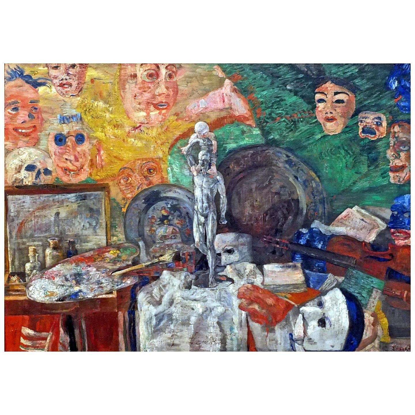  James Ensor. Attributes of the Studio. 1889. Alte Pinakothek Munchen